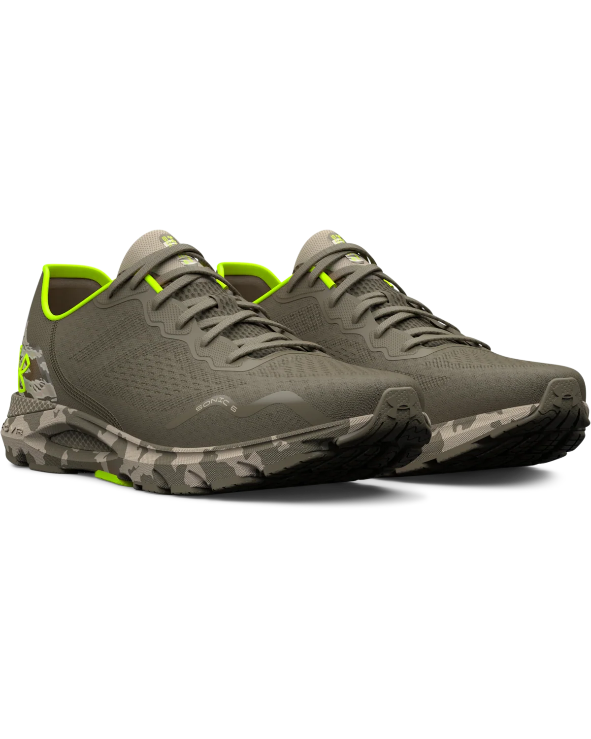 Men's UA HOVR™ Sonic 6 Camo Running Shoes - Image 3