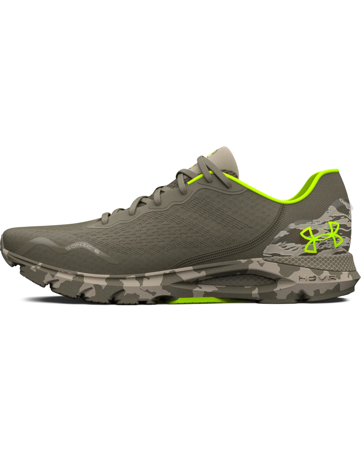 Men's UA HOVR™ Sonic 6 Camo Running Shoes - Image 5