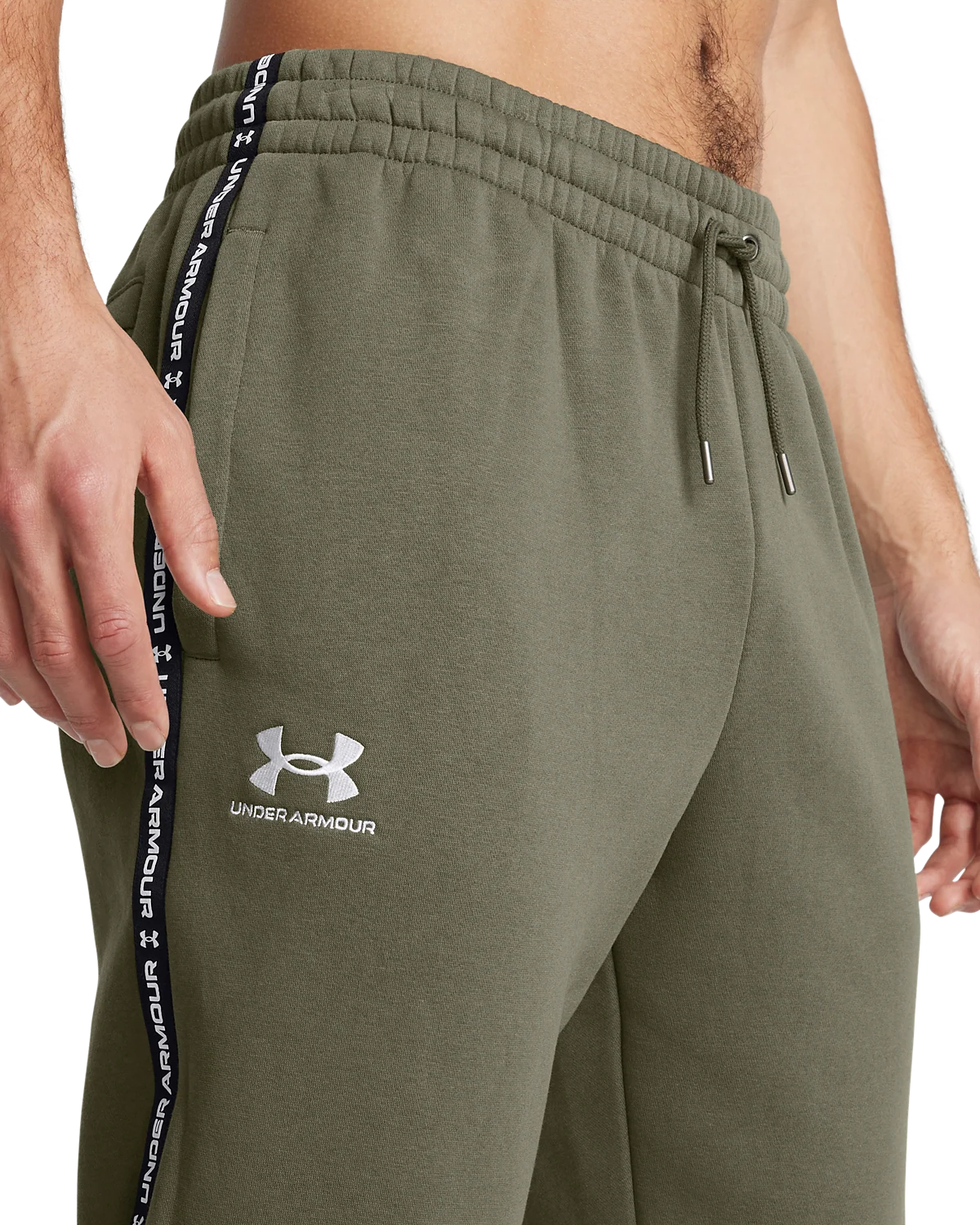 Men's UA Icon Fleece Taping Joggers - Image 7