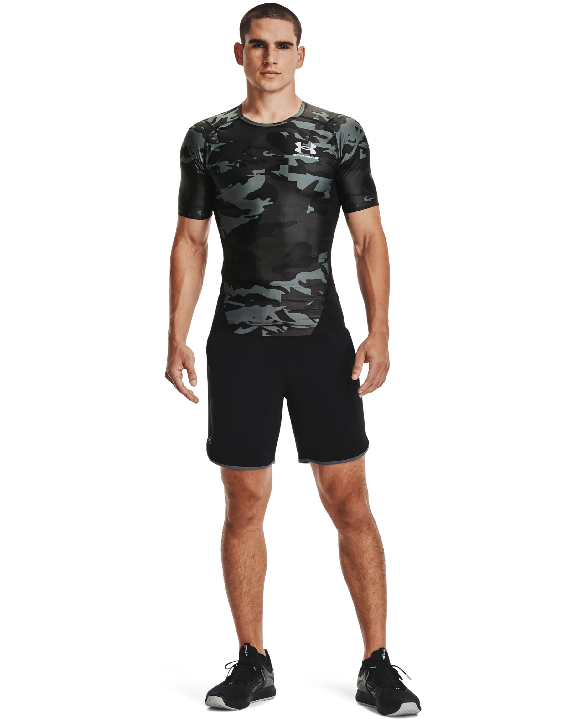 Men's UA Iso-Chill Compression Printed Short Sleeve - Image 3