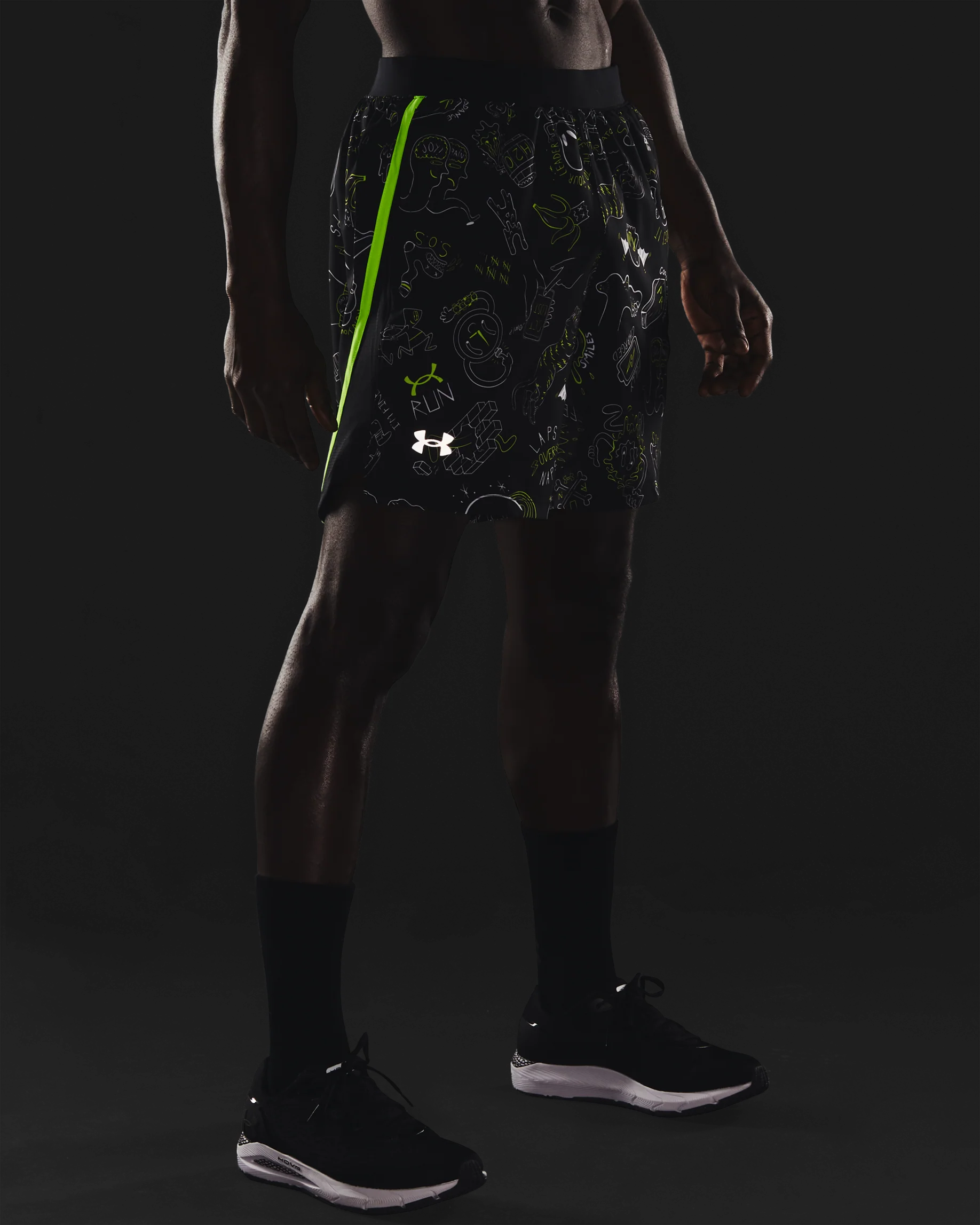 Men's UA Launch 7" Run Your Face Off Shorts - Image 7