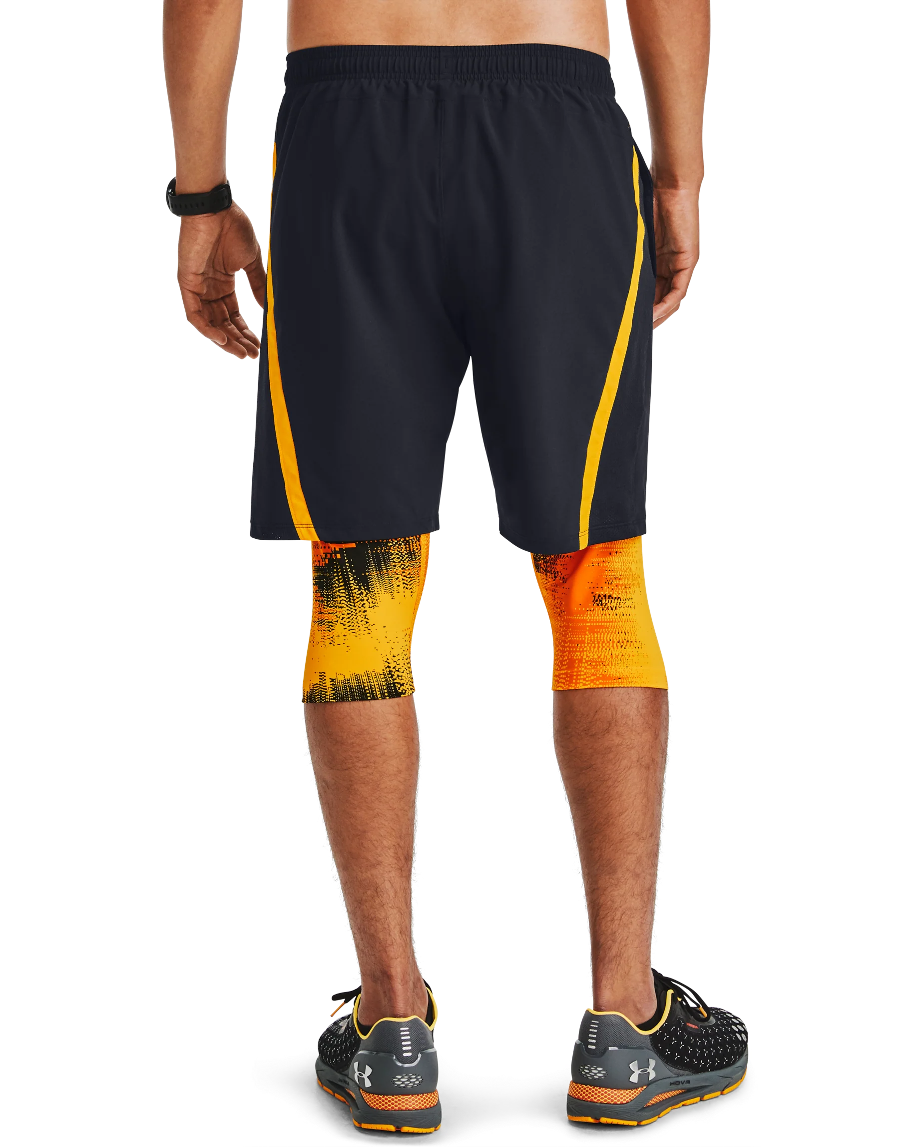 Men's UA Launch SW Long 2-in-1 Printed Shorts - Image 2