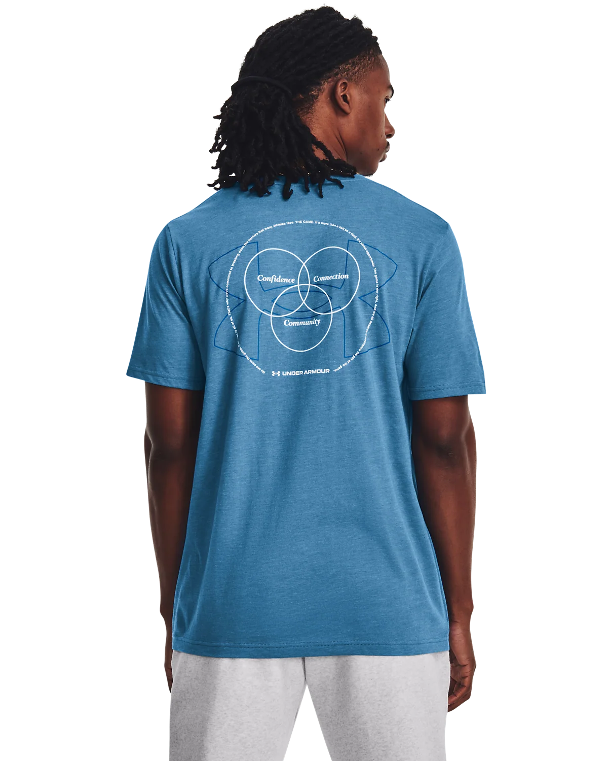 Men's UA Left Chest Confidence, Connection, Community Short Sleeve - Image 2
