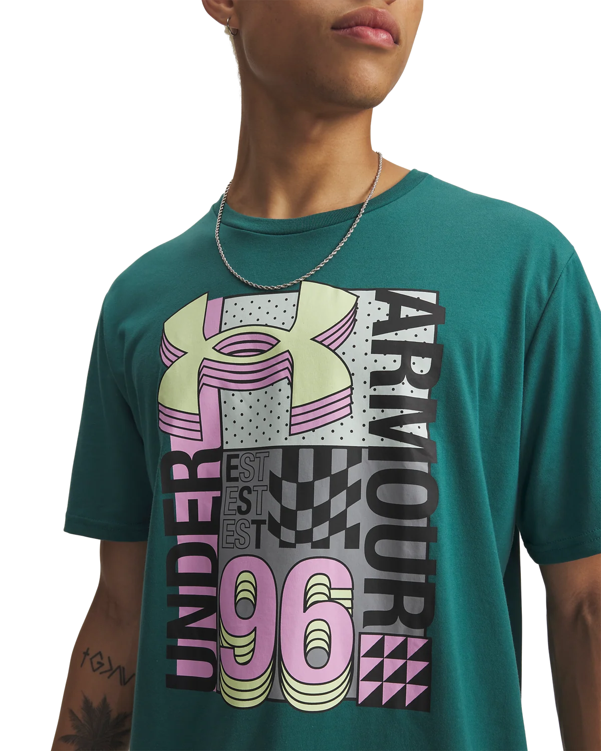 Men's UA Logo Collage Short Sleeve - Image 3