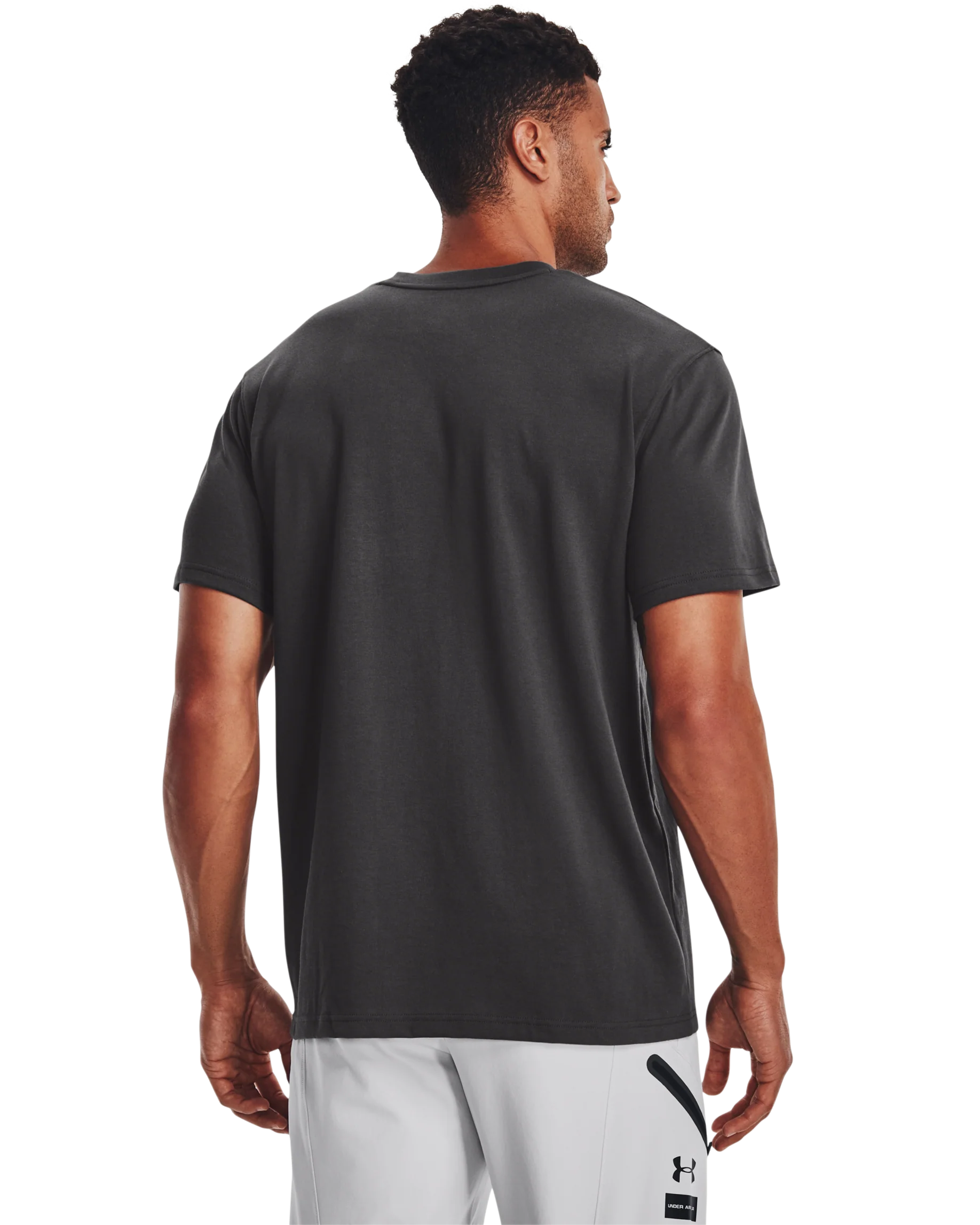 Men's UA Logo Embroided Heavyweight Short Sleeve - Image 2