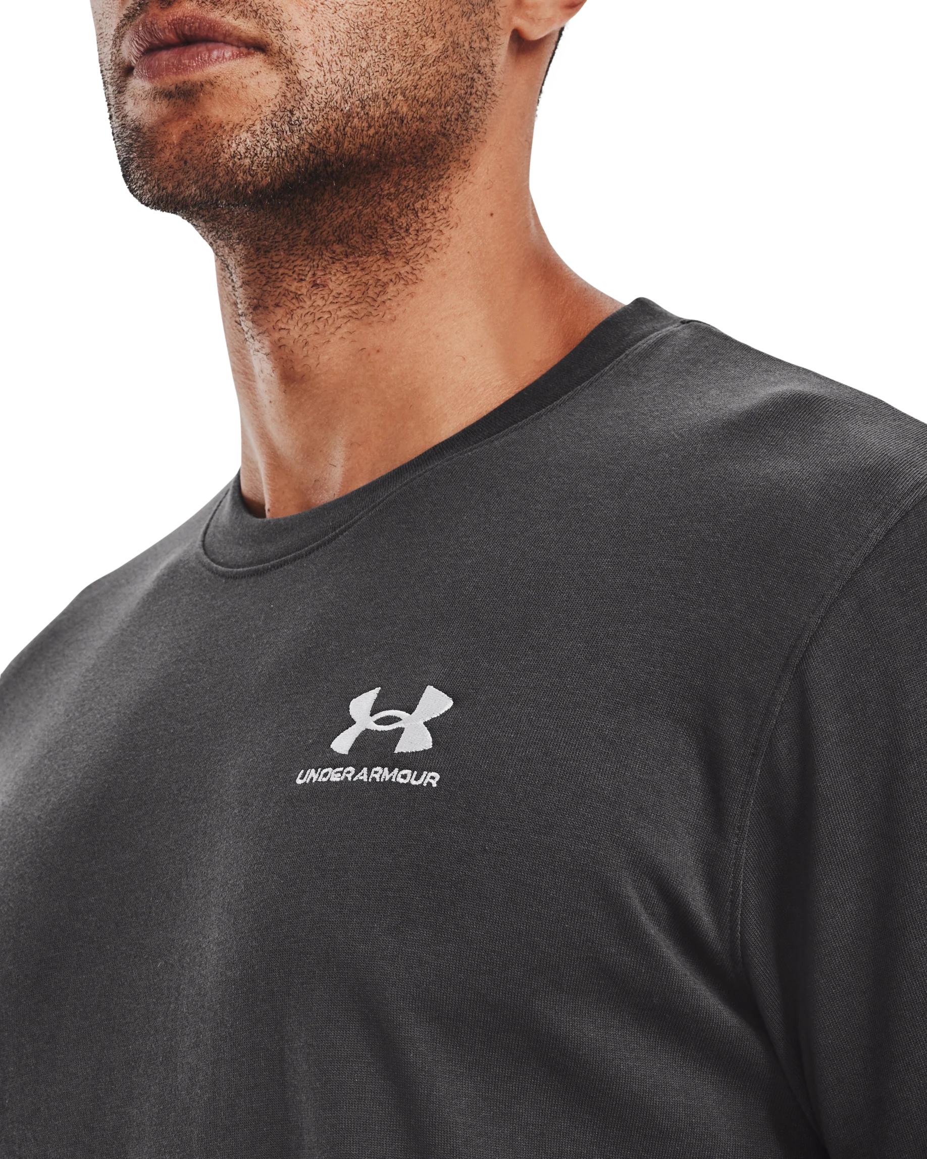 Men's UA Logo Embroided Heavyweight Short Sleeve - Image 5