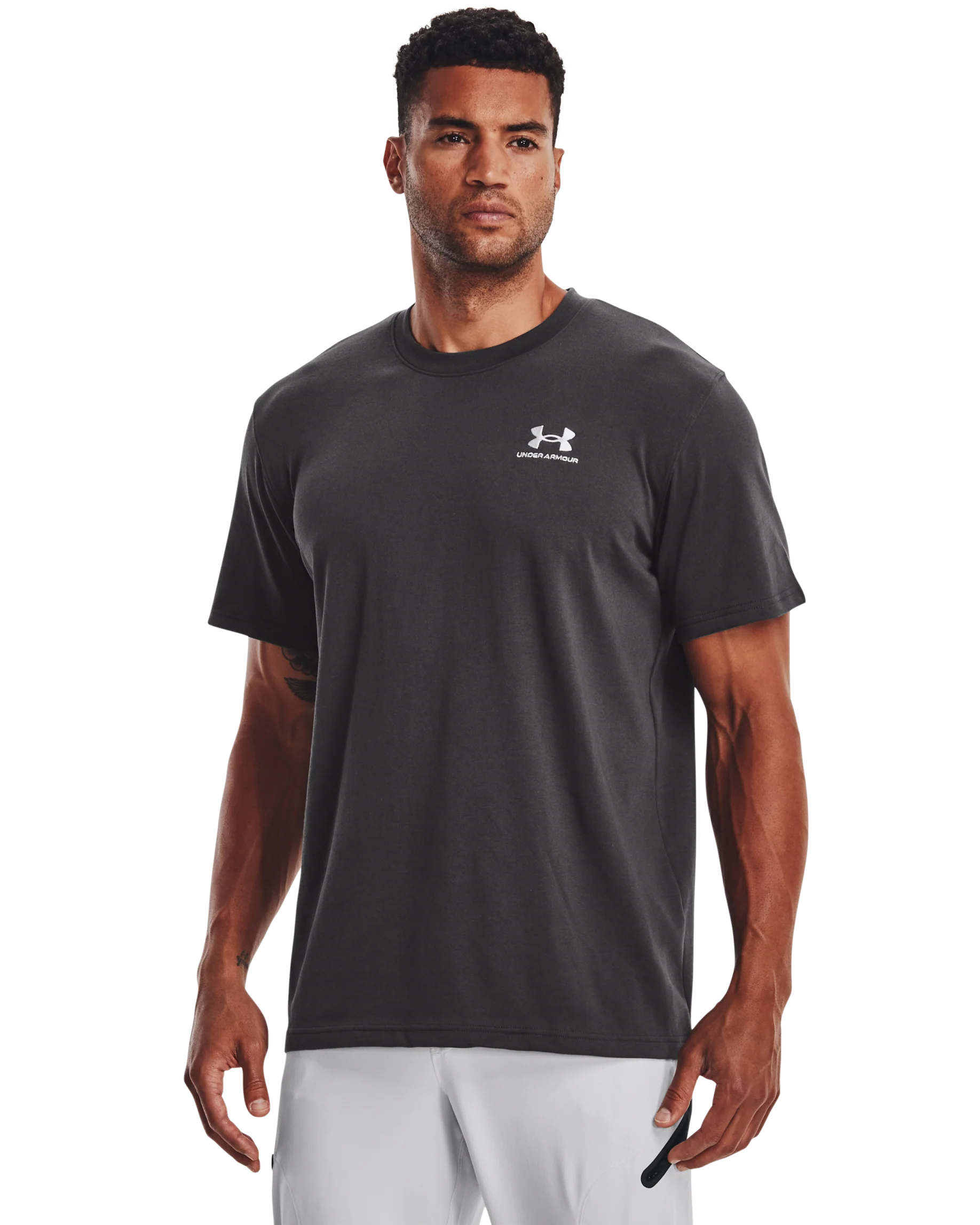 Men's UA Logo Embroided Heavyweight Short Sleeve - Image 7