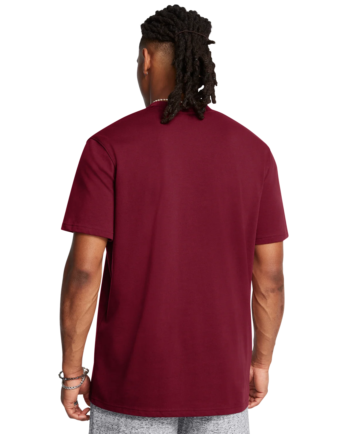 Men's UA Logo Embroidered Heavyweight Short Sleeve - Image 2