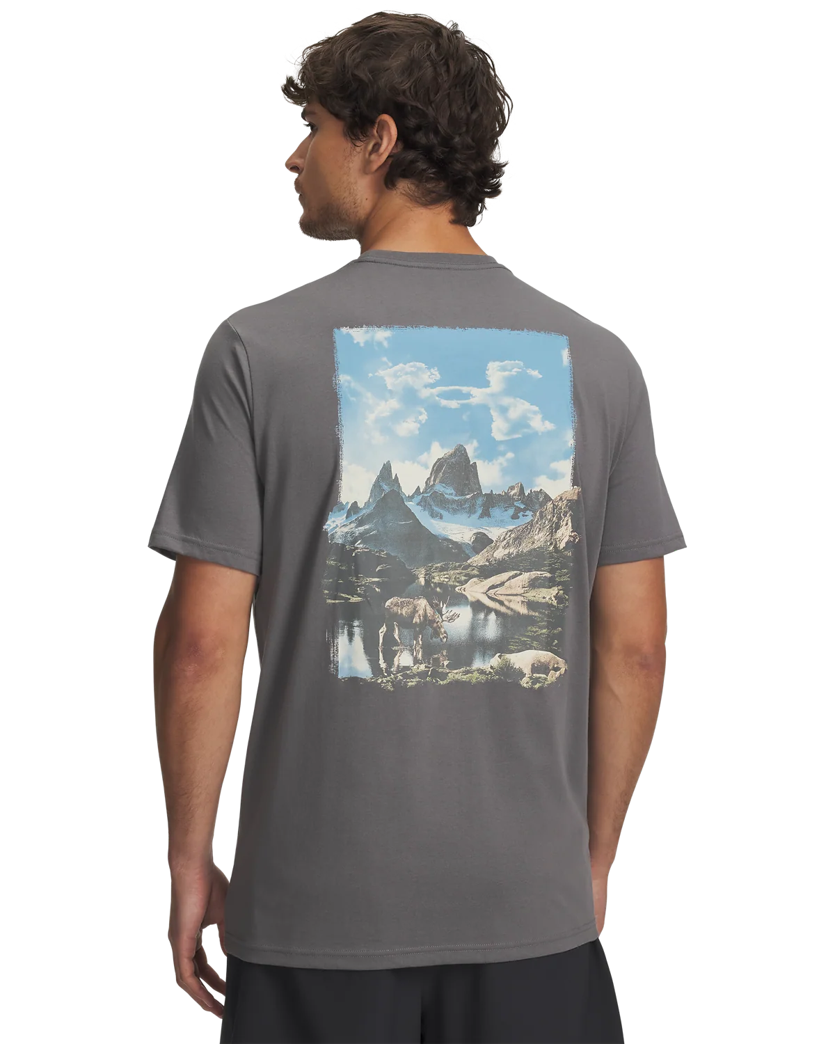 Men's UA Mountain Photoreal Short Sleeve - Image 2