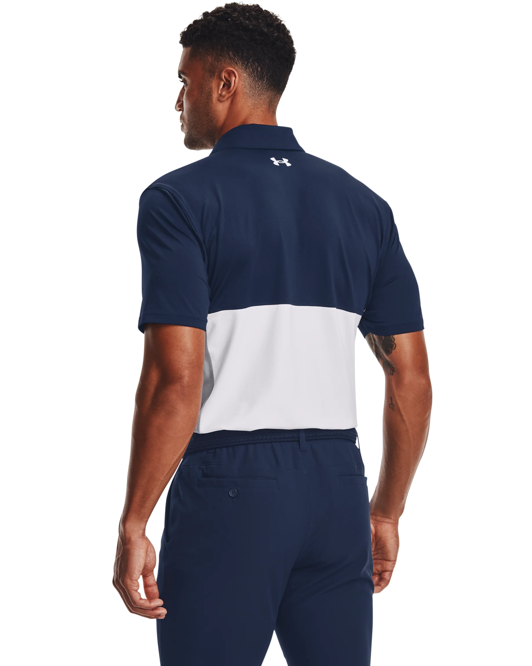 Men's UA Performance Blocked Polo - Image 2