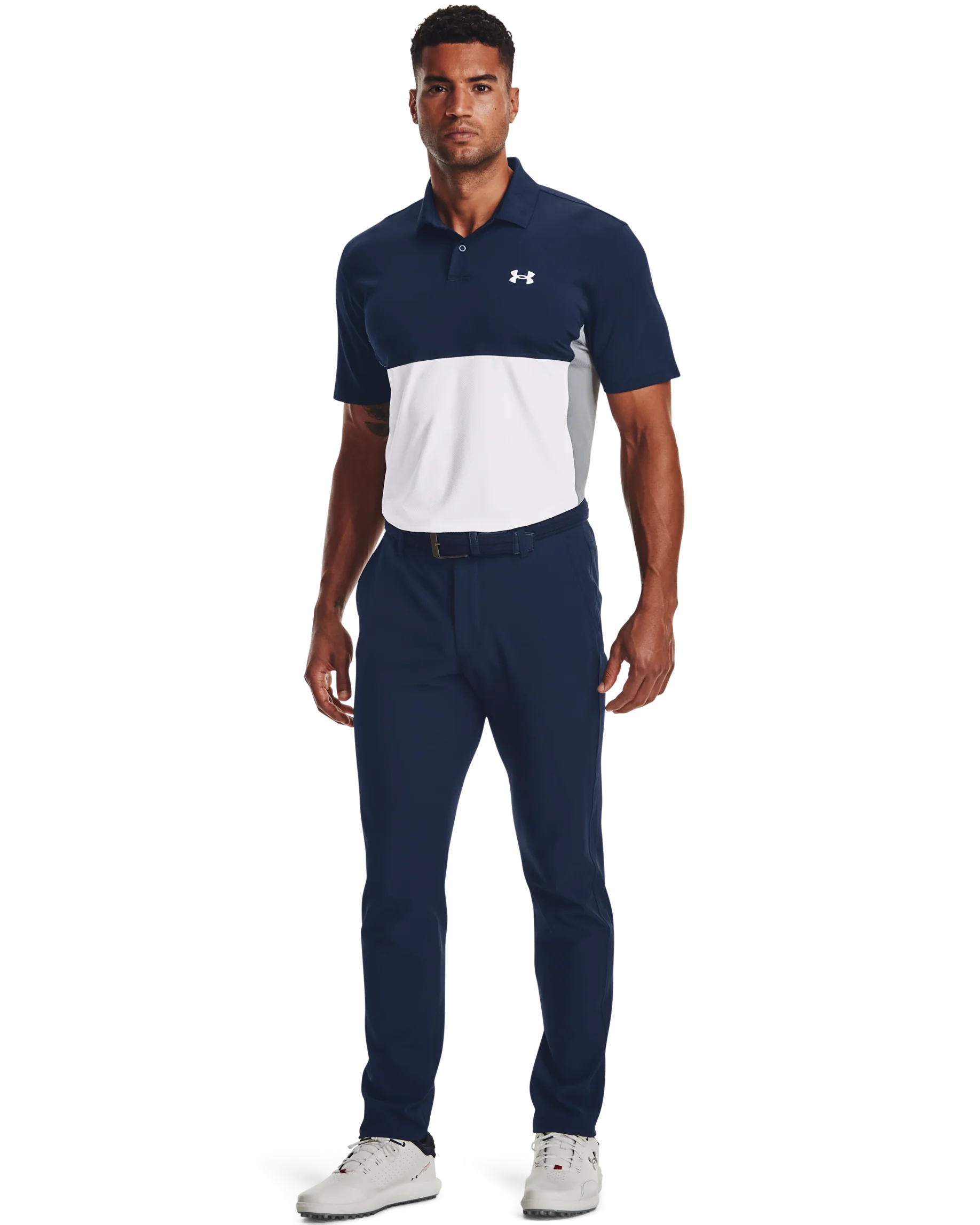 Men's UA Performance Blocked Polo - Image 3