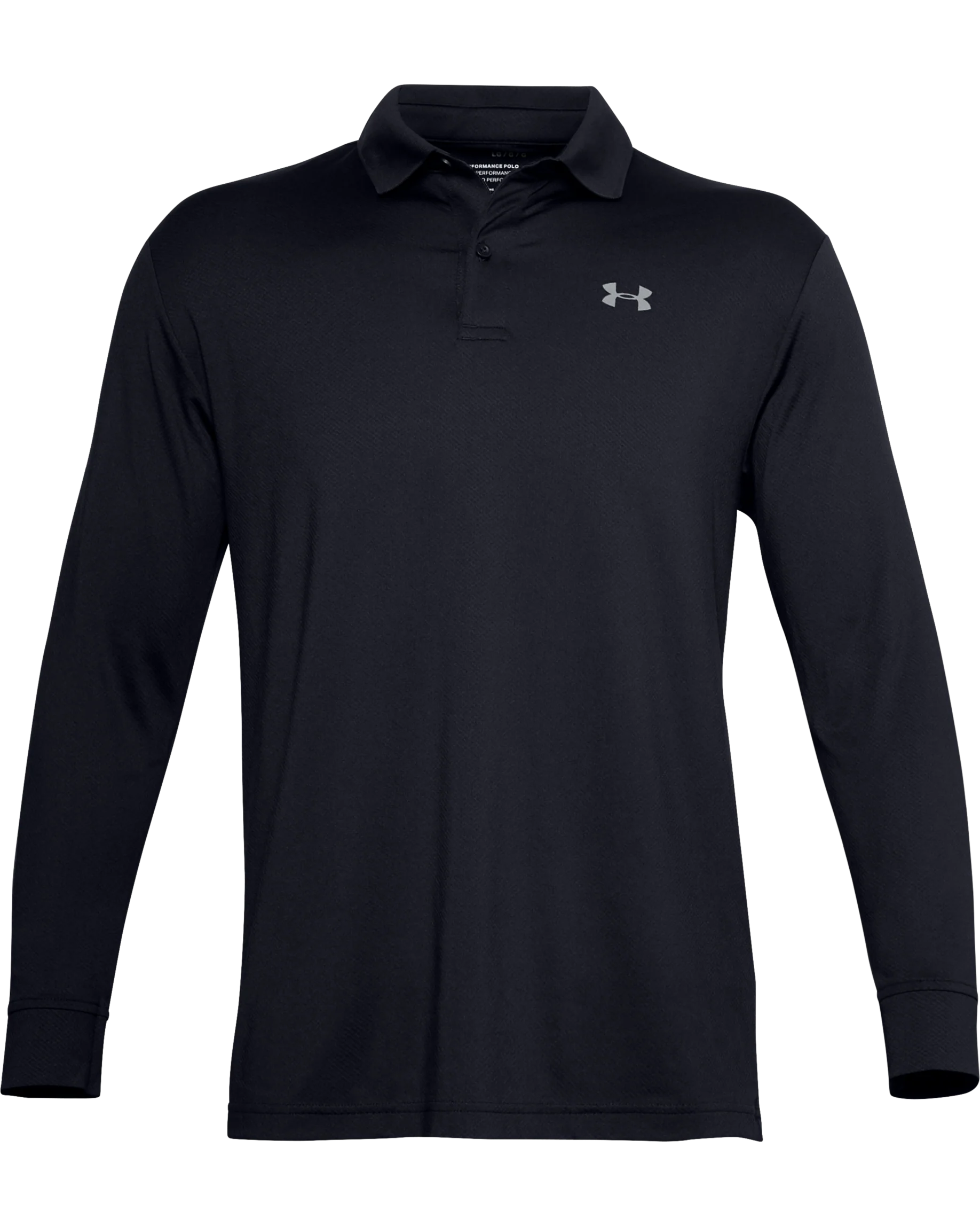 Men's UA Performance Textured Long Sleeve Polo - Image 2