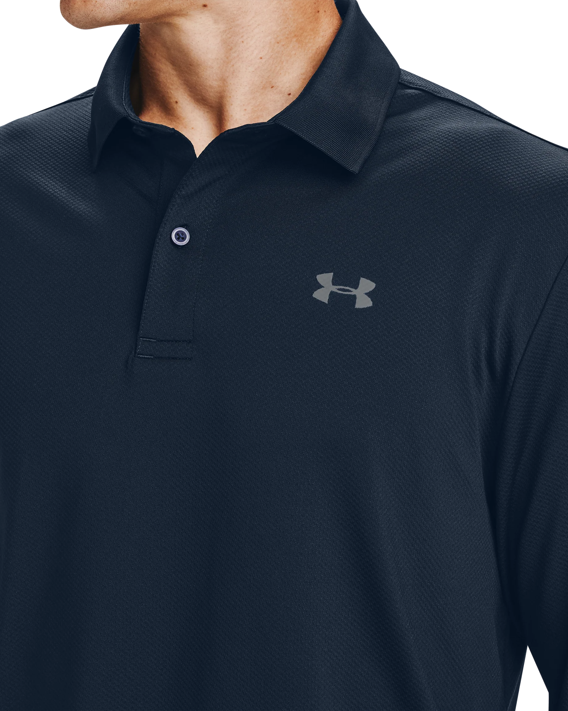 Men's UA Performance Textured Long Sleeve Polo - Image 4