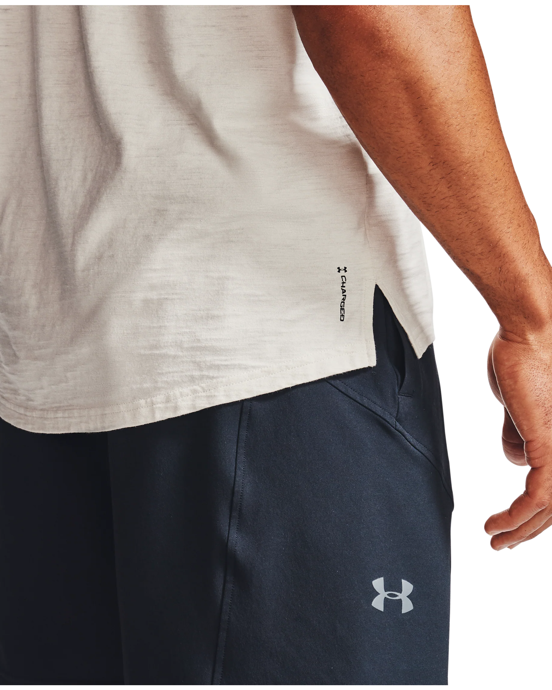 Men's UA Project Rock Charged Cotton® Short Sleeve Shirt - Image 7