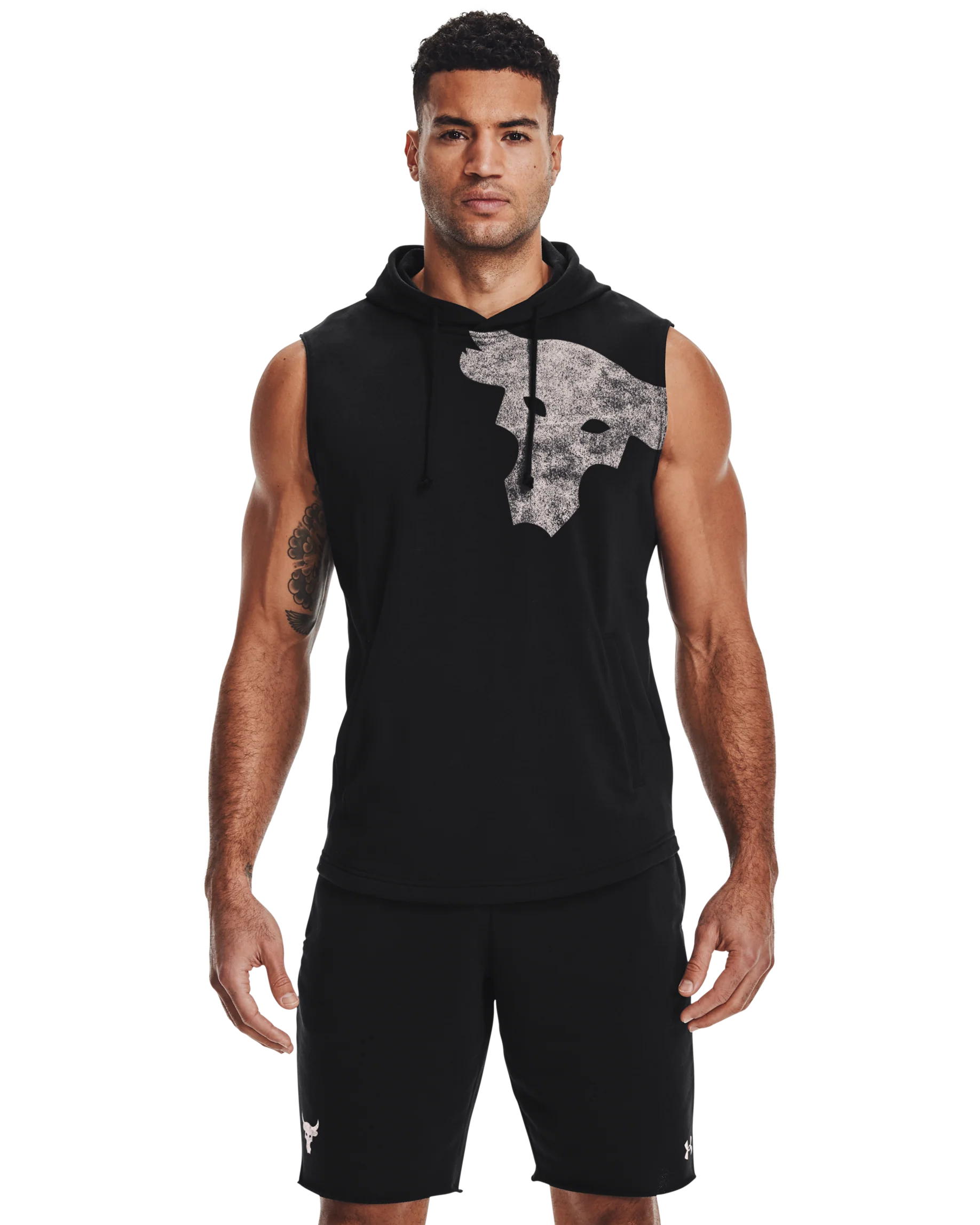 Men's Project Rock Terry Bull Sleeveless Hoodie
