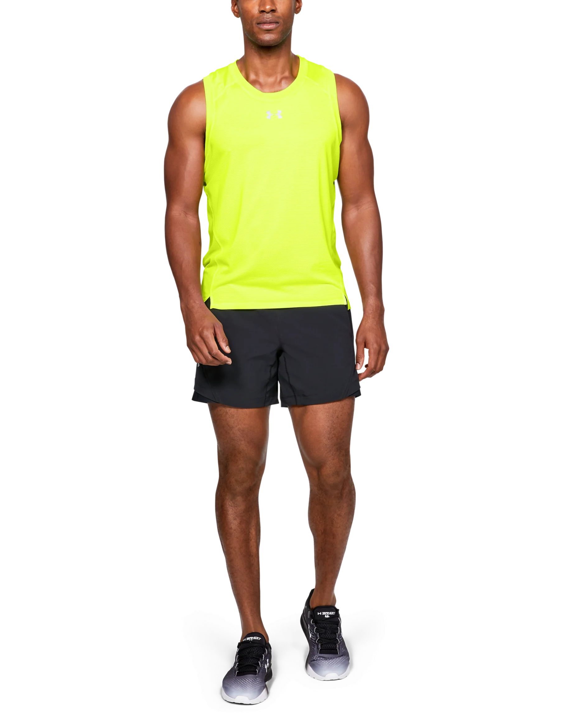 Men's UA Qualifier HexDelta Singlet - Image 4