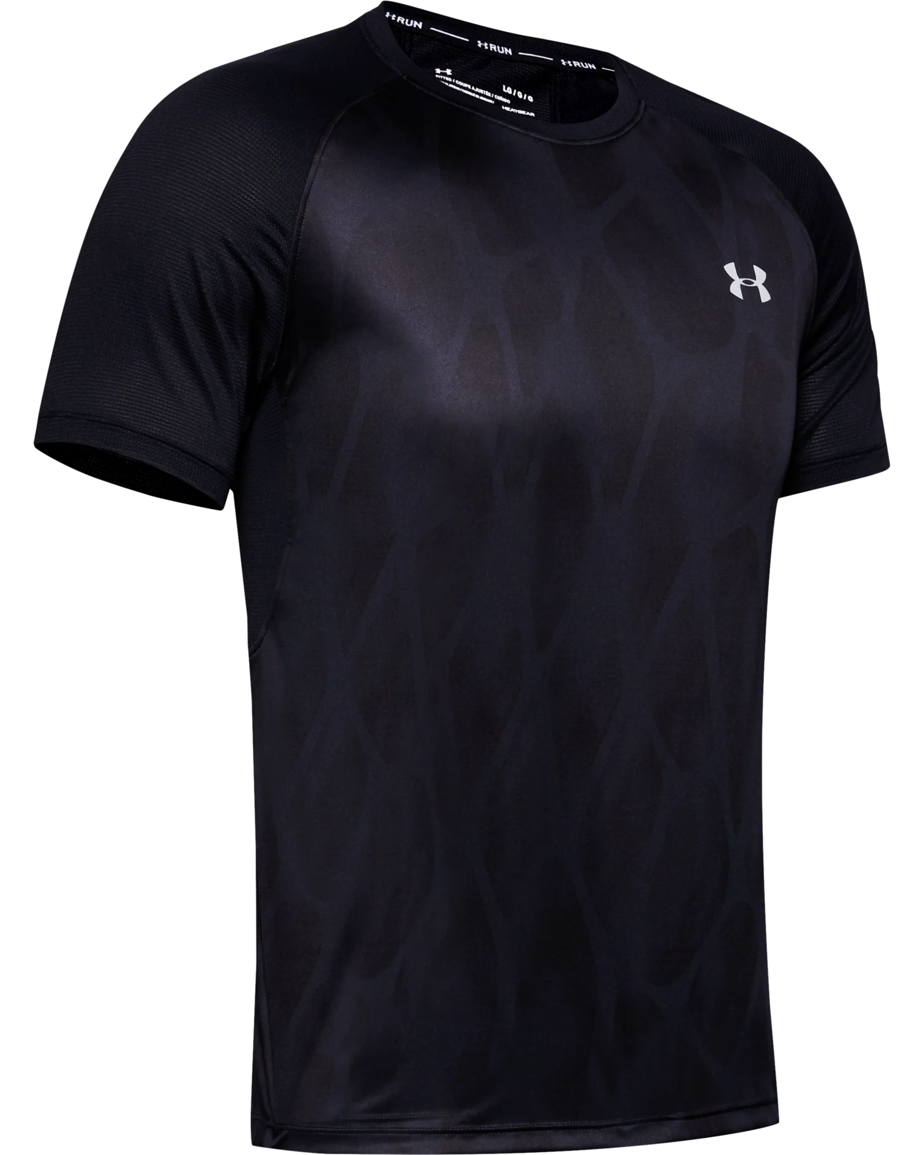 Men's UA Qualifier Iso-Chill Printed Run Short Sleeve - Image 4