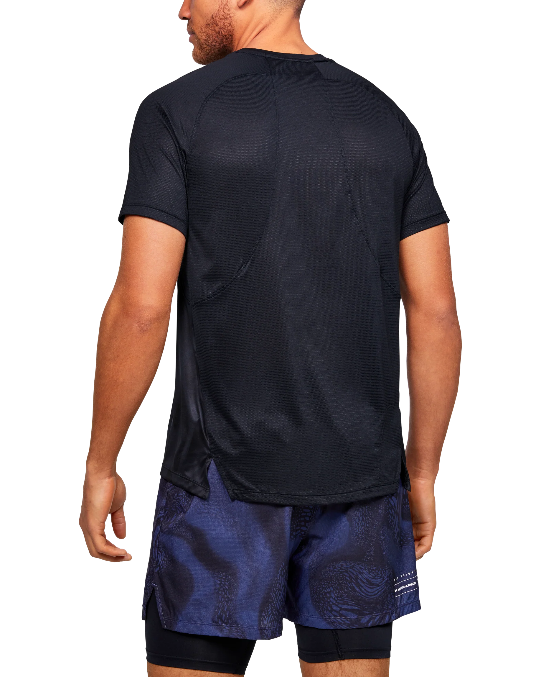 Men's UA Qualifier Iso-Chill Printed Run Short Sleeve - Image 5
