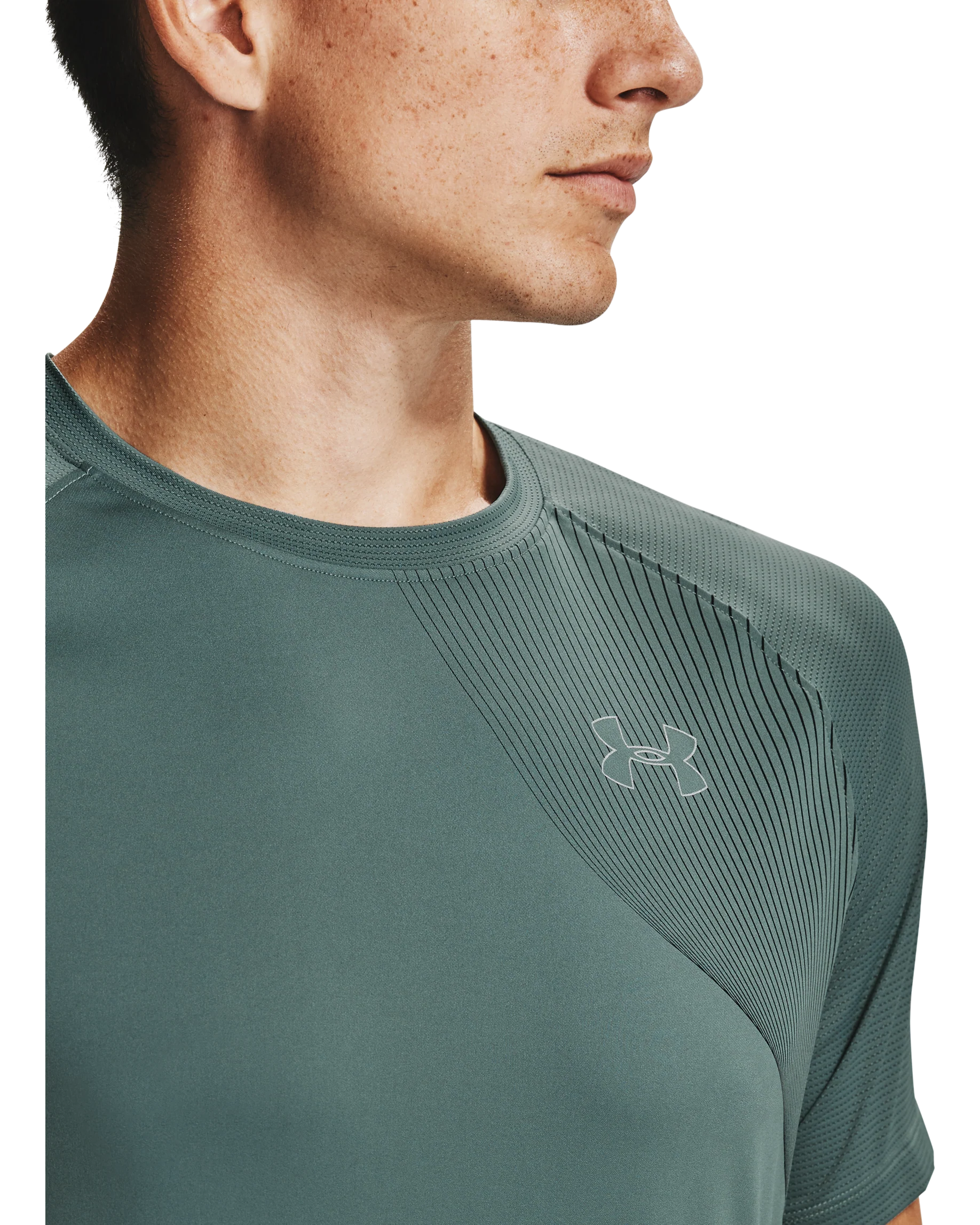 Men's UA Qualifier Iso-Chill Run Short Sleeve - Image 7