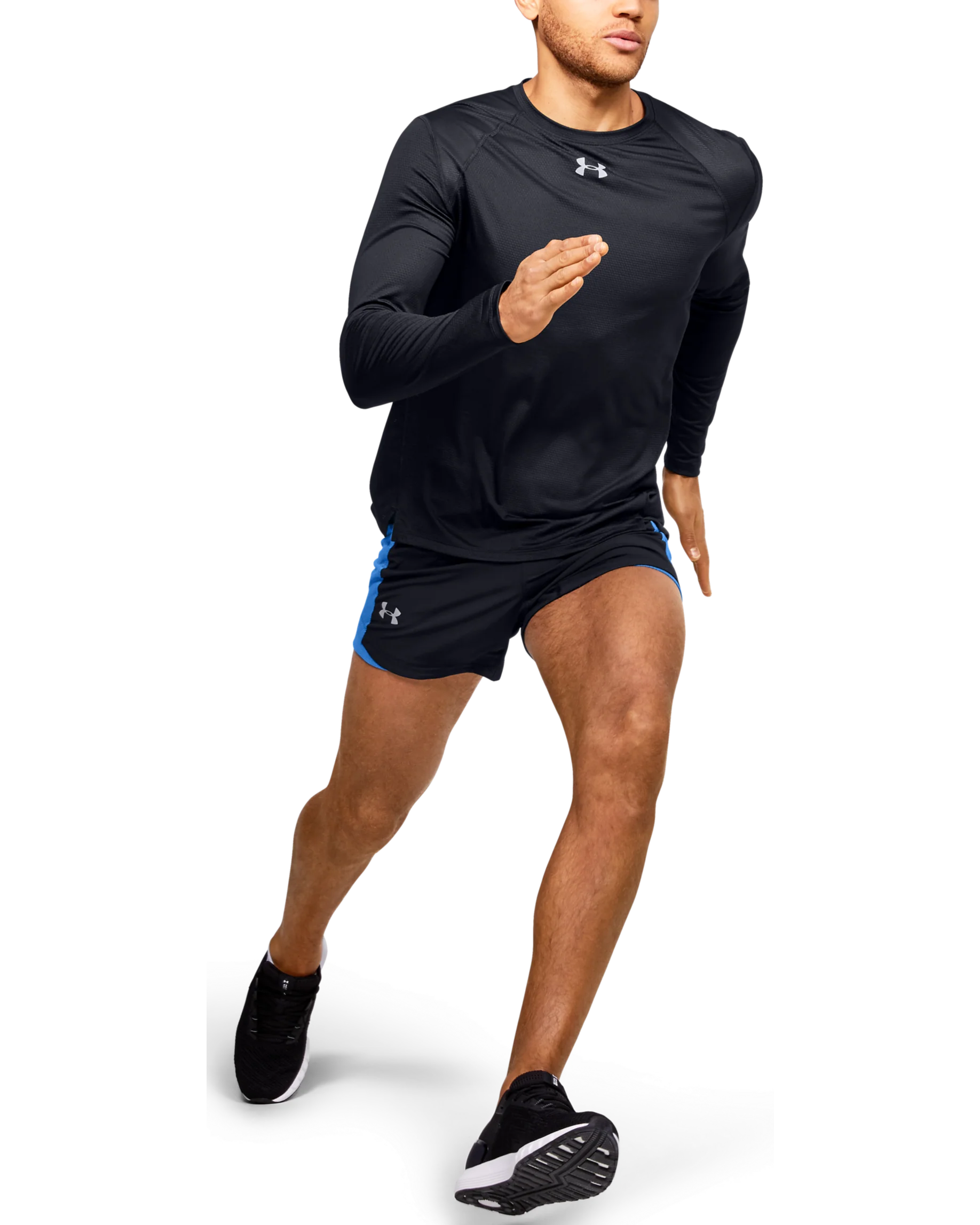 Men's UA Qualifier Speedpocket 5'' Shorts - Image 3