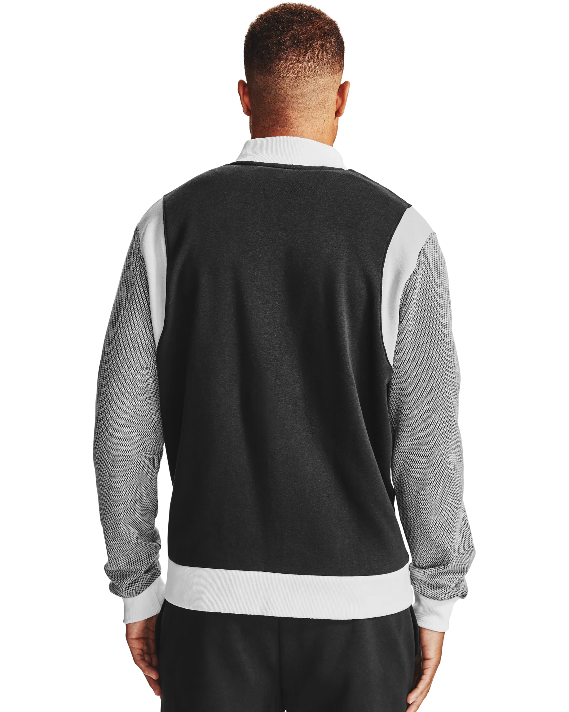 Men's UA Rival Fleece AMP Varsity Bomber Jacket - Image 2