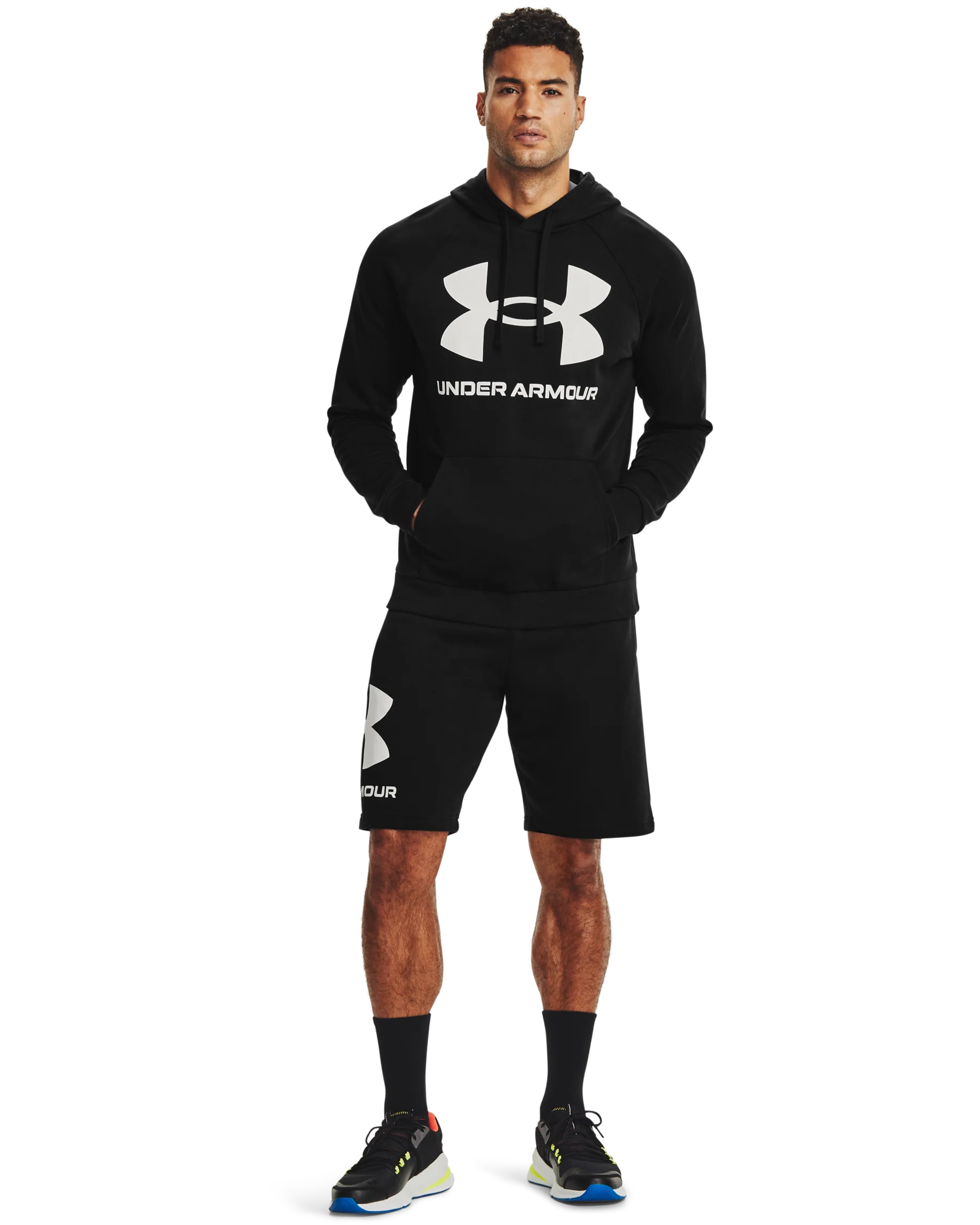 Men's UA Rival Fleece Big Logo Hoodie - Image 3