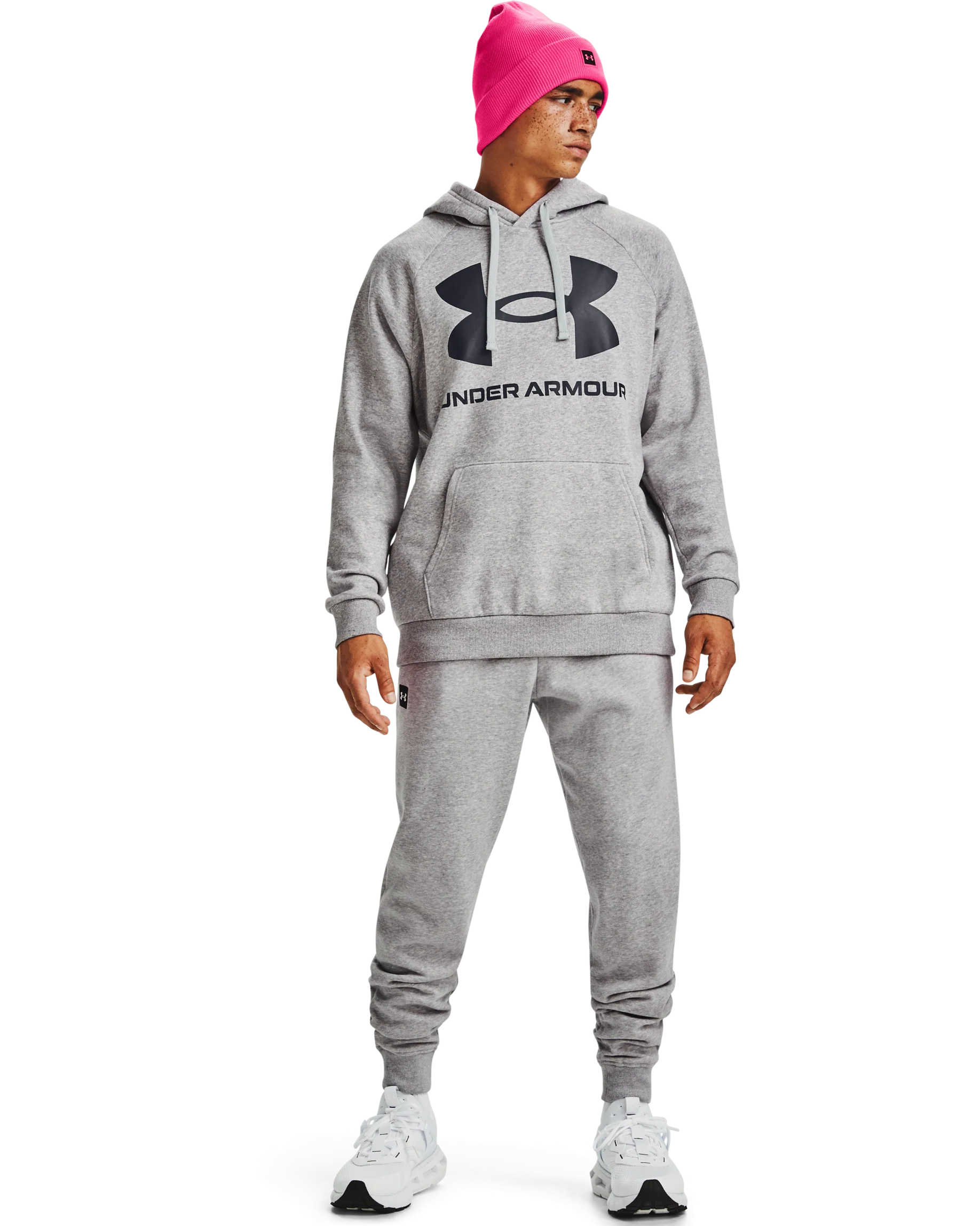 Men's UA Rival Fleece Big Logo Hoodie - Image 3