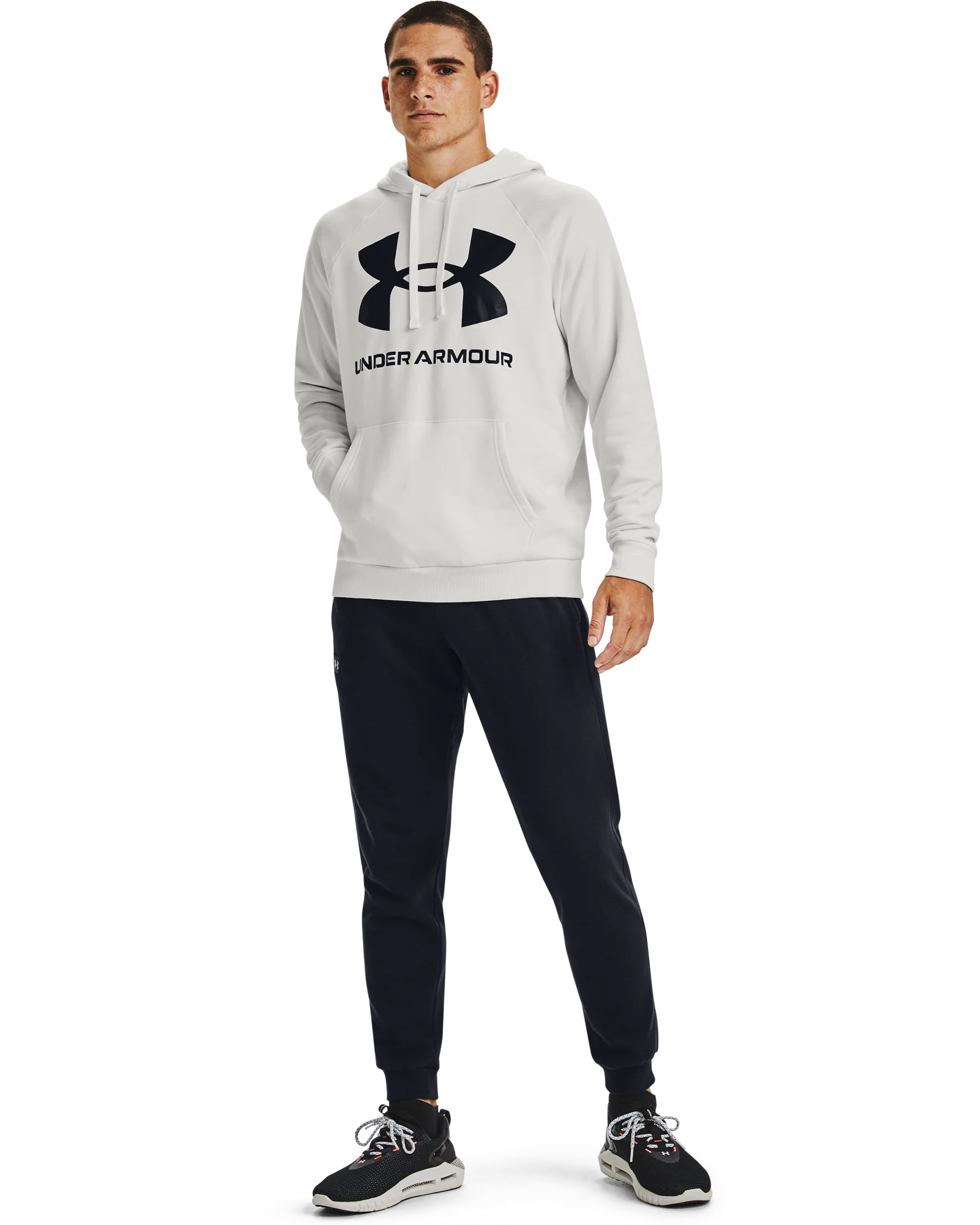Men's UA Rival Fleece Big Logo Hoodie - Image 3
