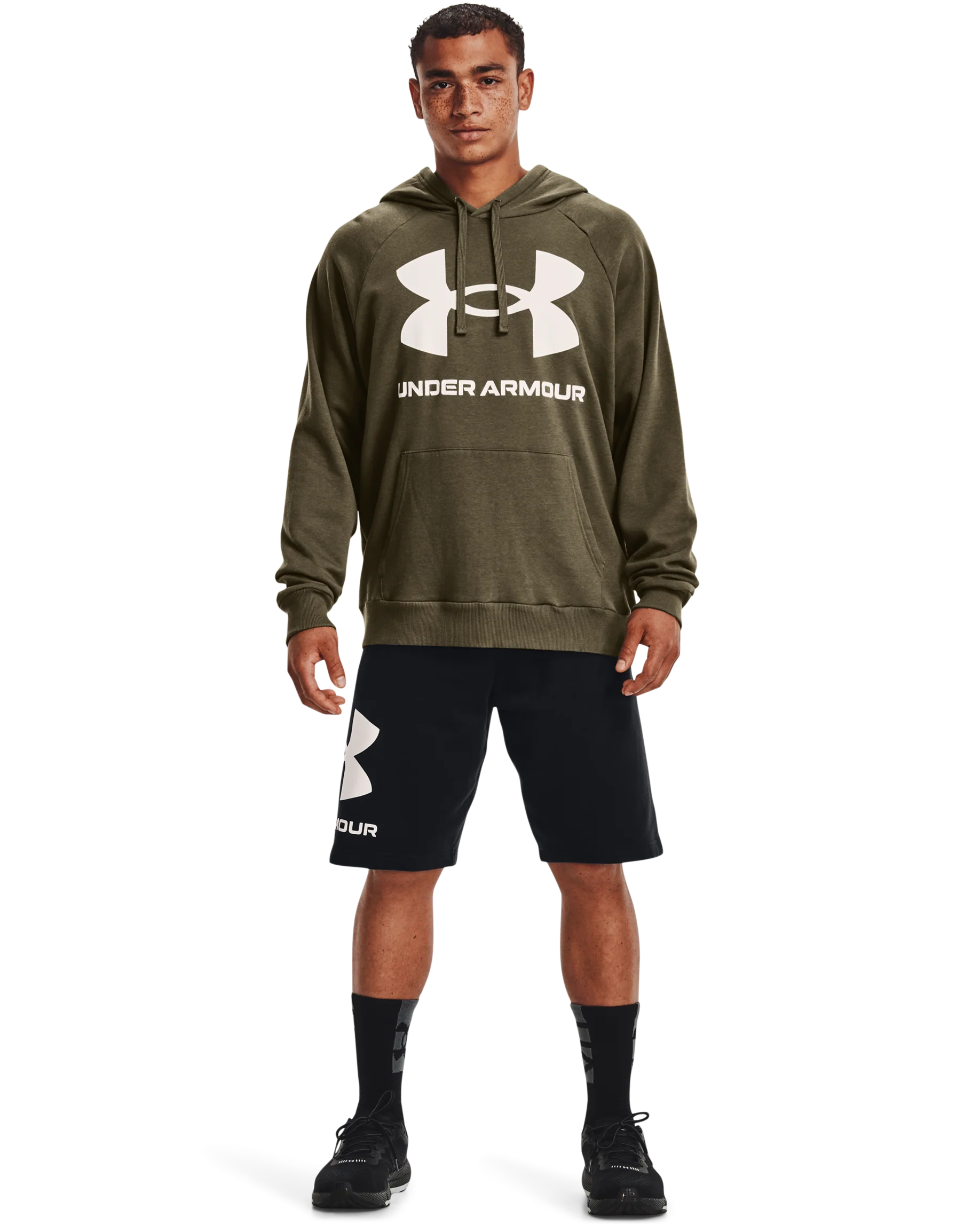 Men's UA Rival Fleece Big Logo Hoodie - Image 3