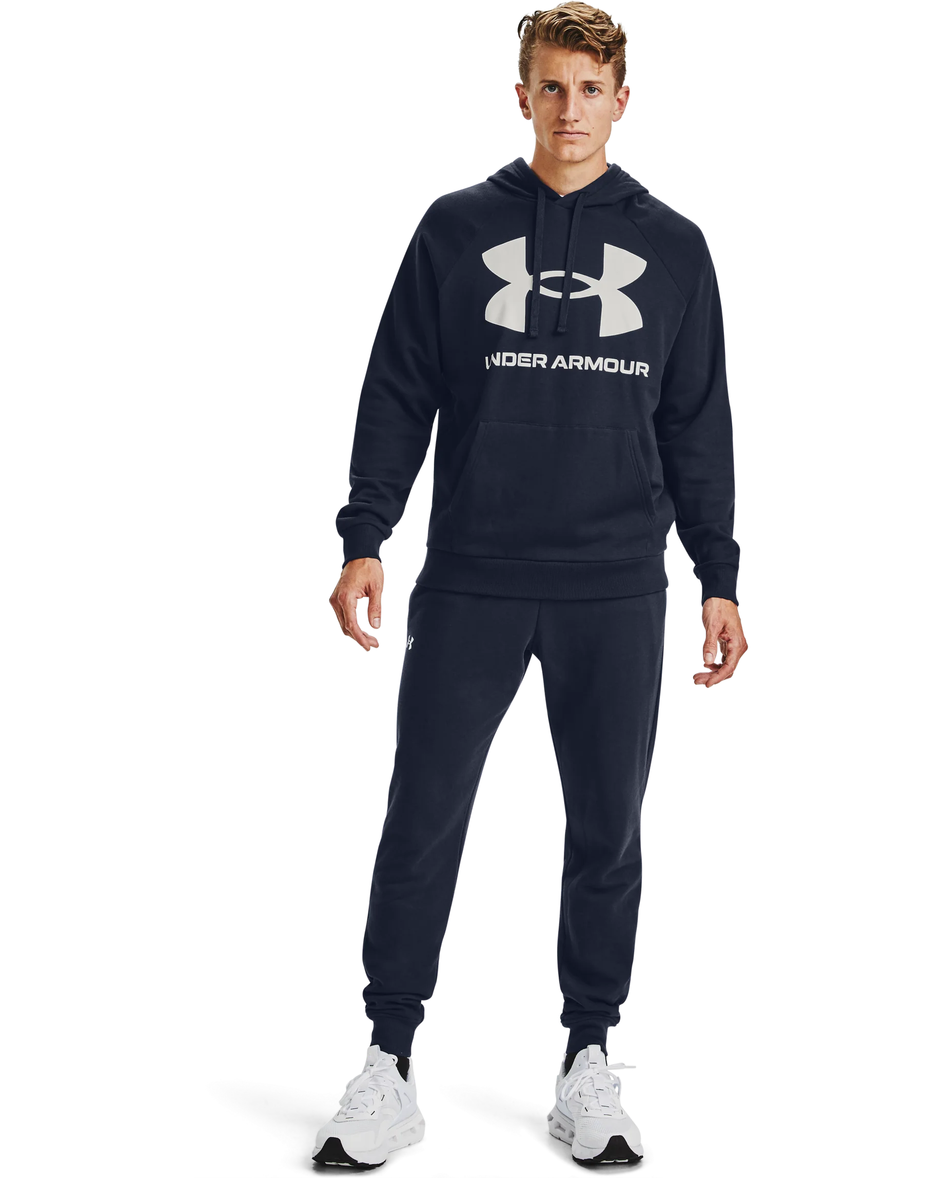 Men's UA Rival Fleece Big Logo Hoodie - Image 3