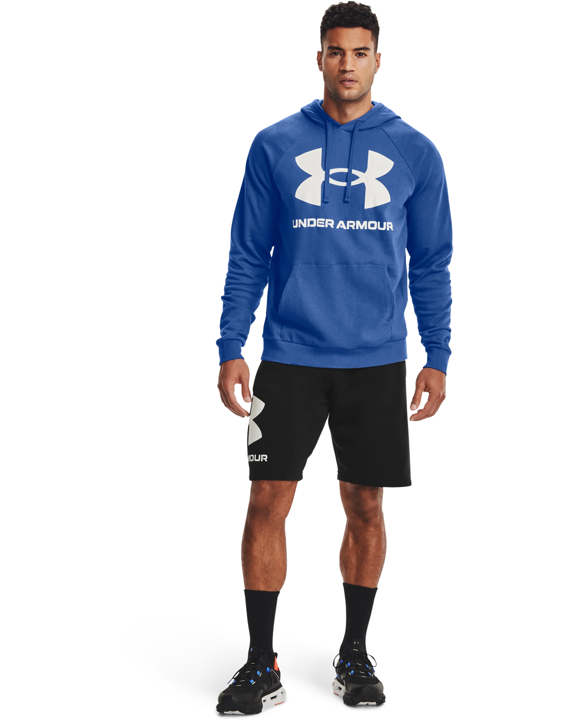 Men's UA Rival Fleece Big Logo Hoodie - Image 3