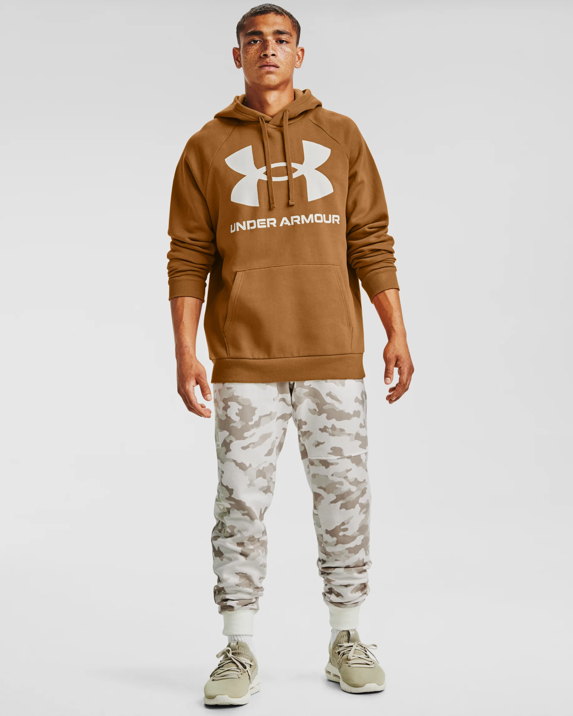 Men's UA Rival Fleece Big Logo Hoodie - Image 3