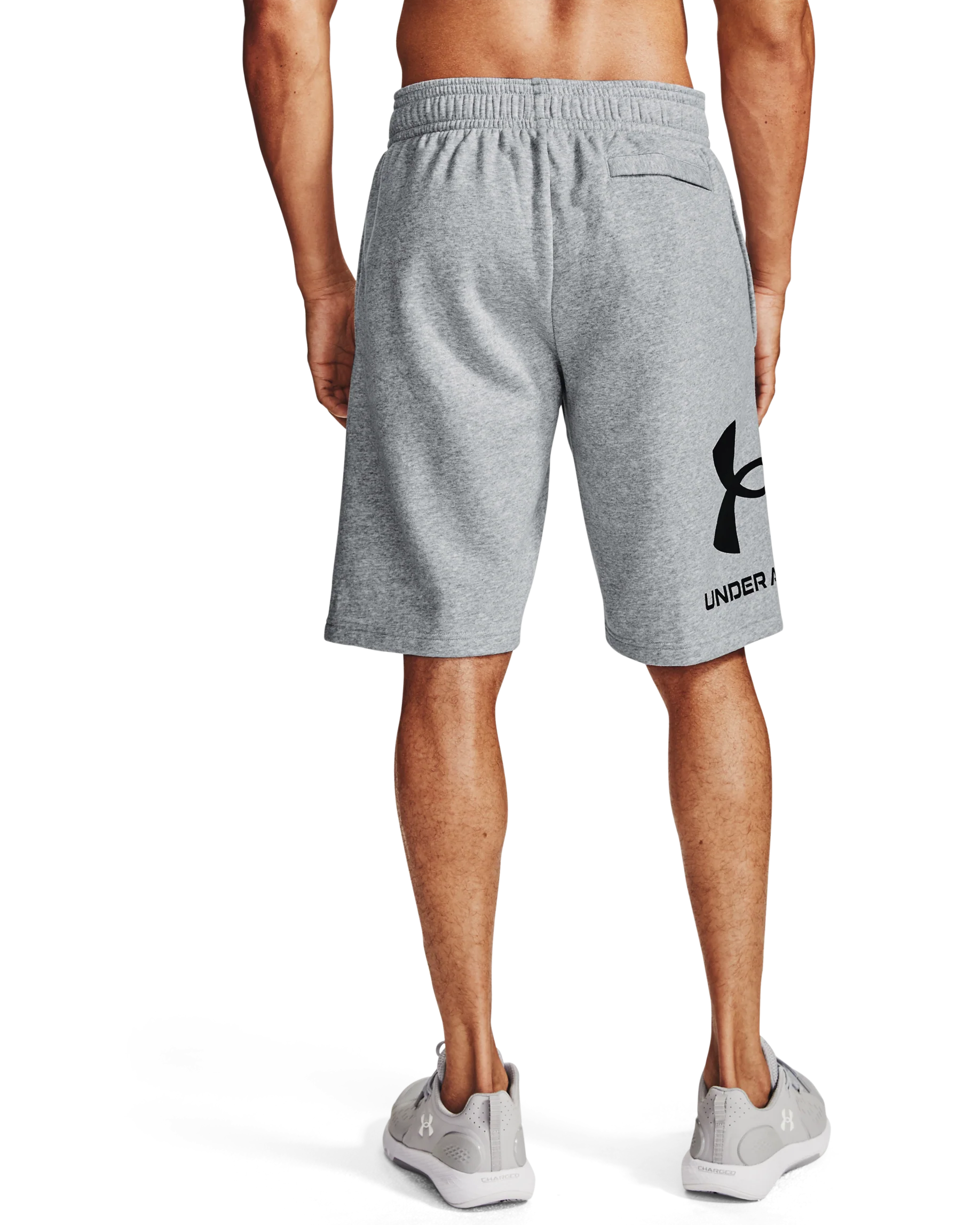 Men's UA Rival Fleece Big Logo Shorts - Image 2