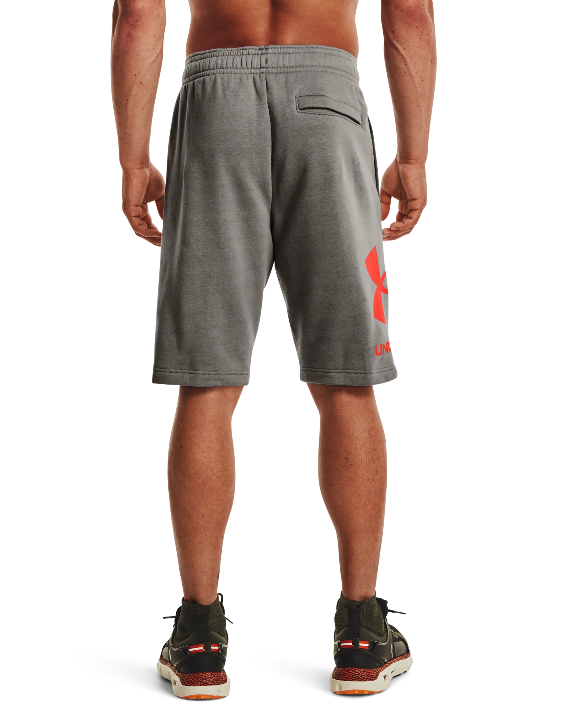 Men's UA Rival Fleece Big Logo Shorts - Image 2