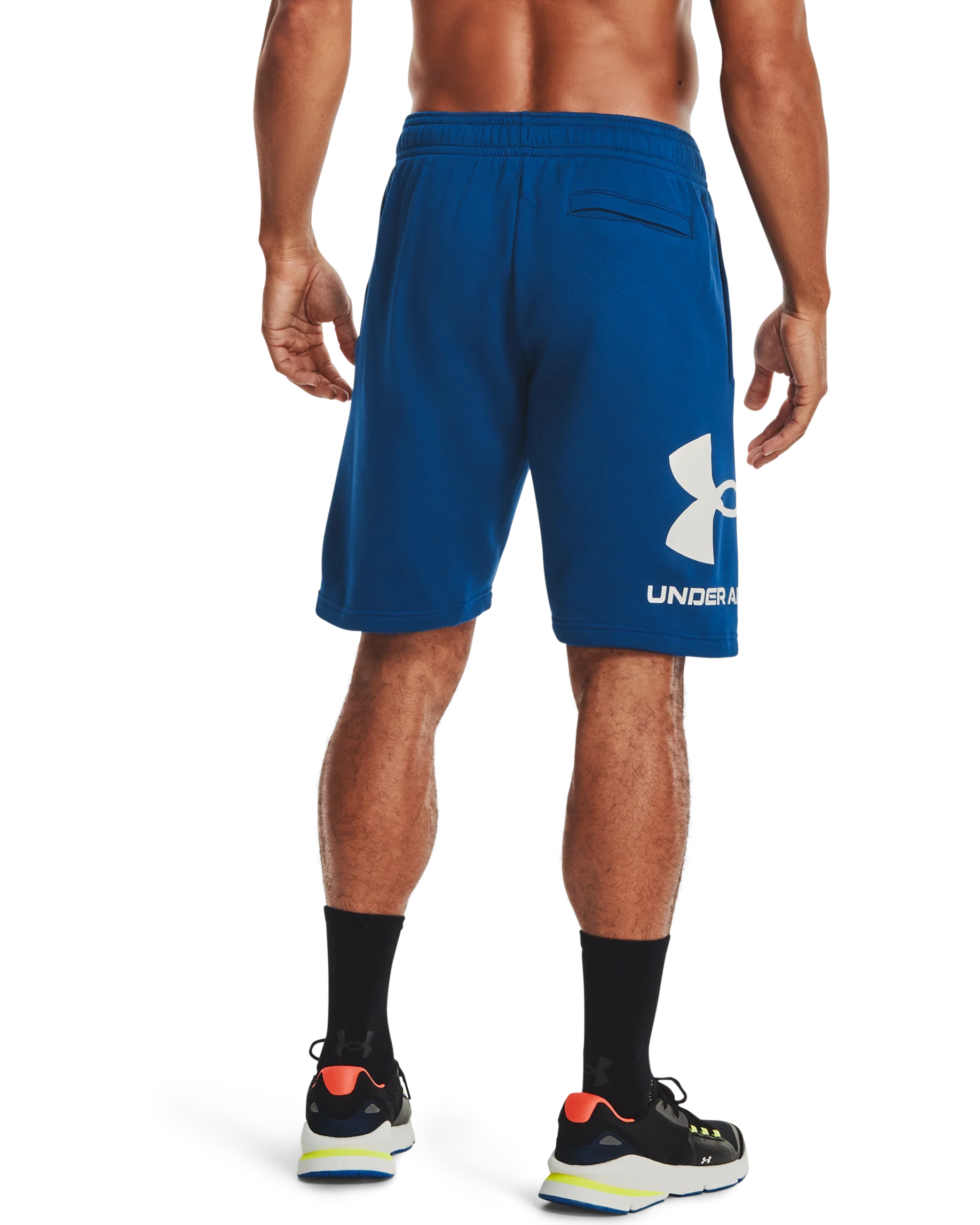 Men's UA Rival Fleece Big Logo Shorts - Image 2