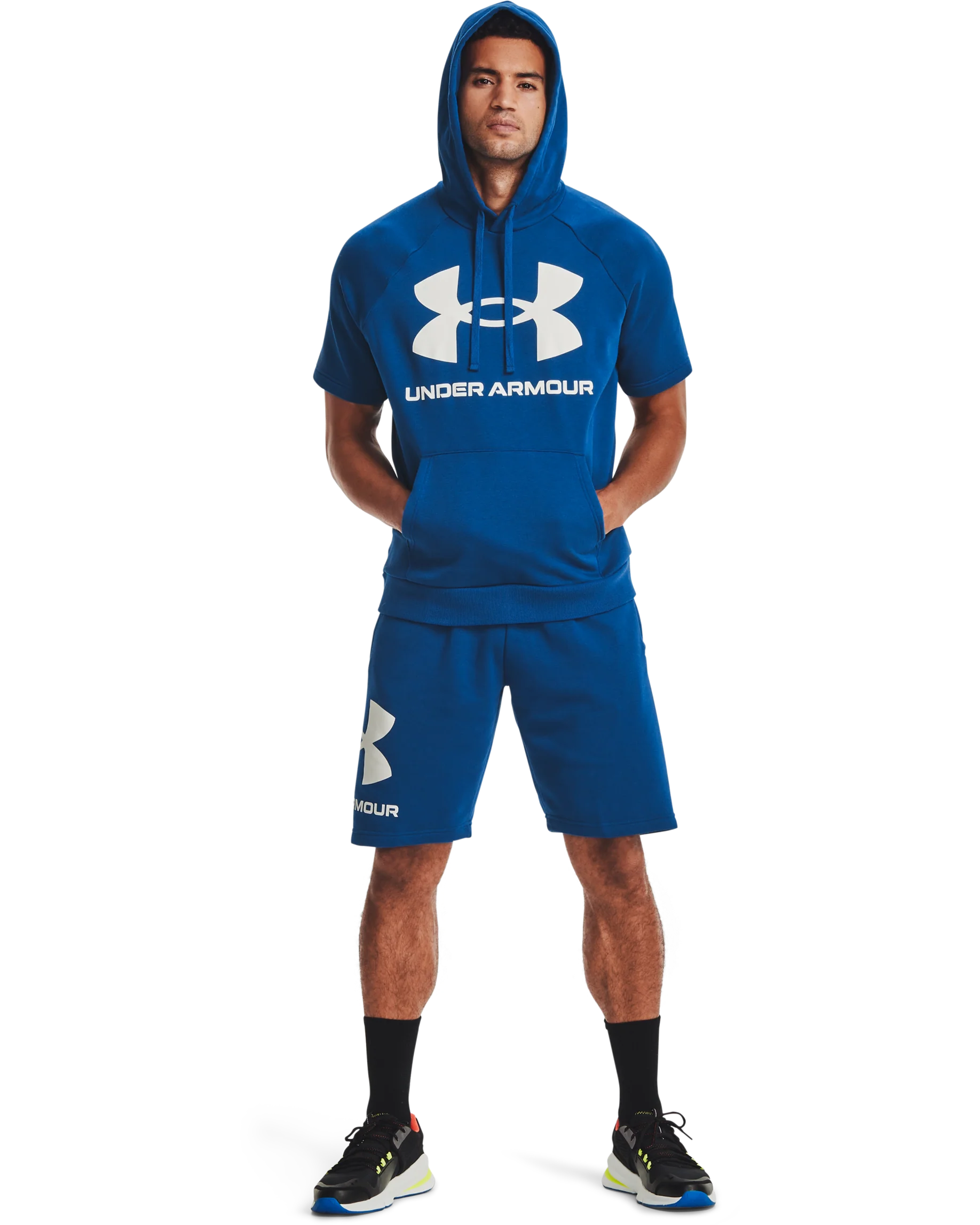 Men's UA Rival Fleece Big Logo Shorts - Image 4