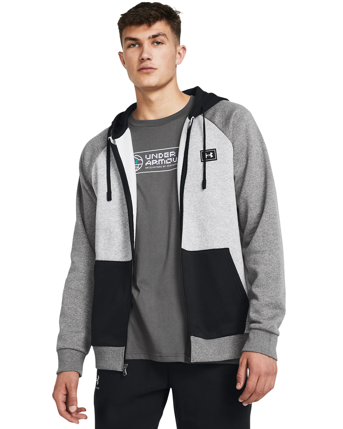 Men's UA Rival Fleece Colorblock Full-Zip