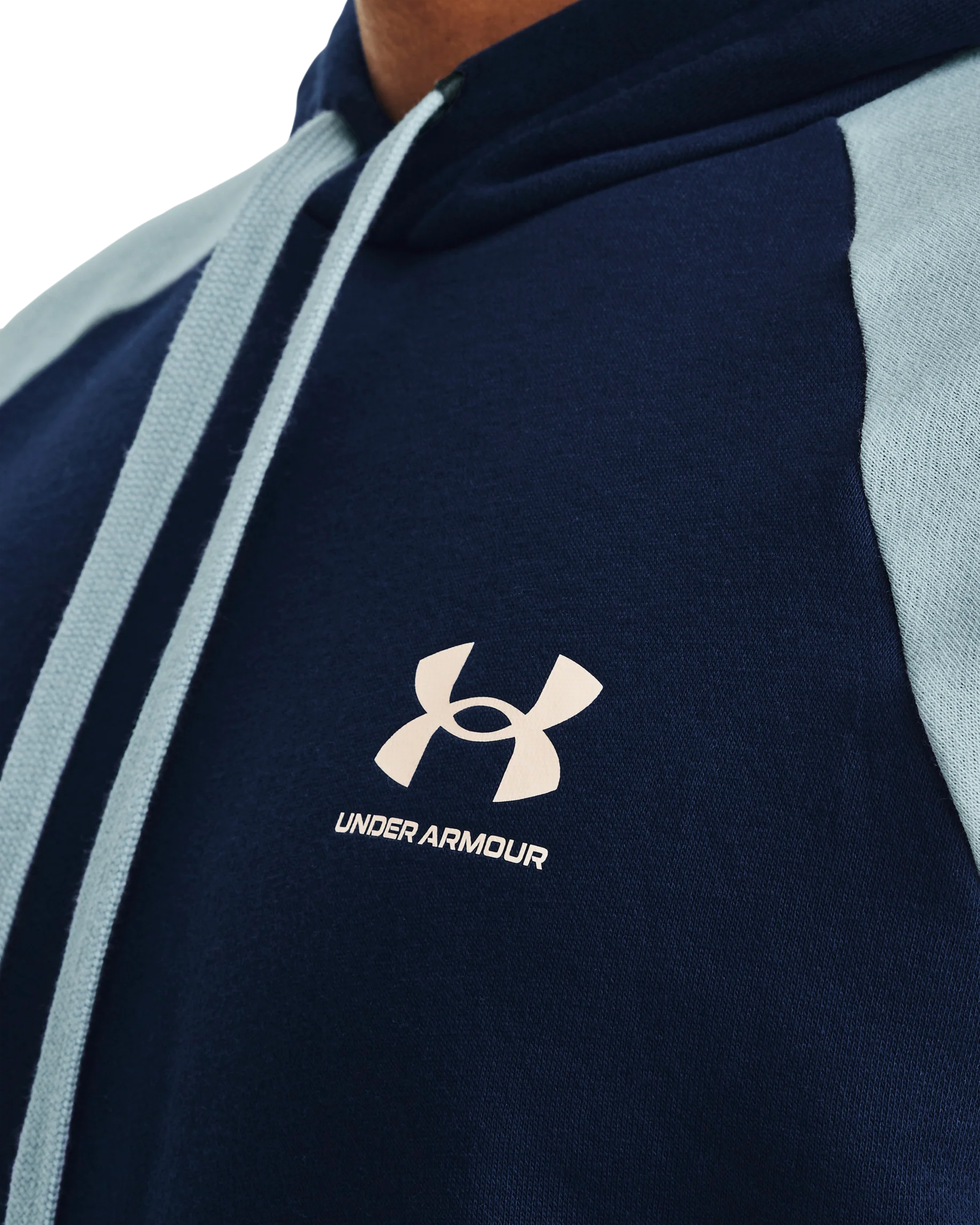 Men's UA Rival Fleece Colorblock Hoodie - Image 5