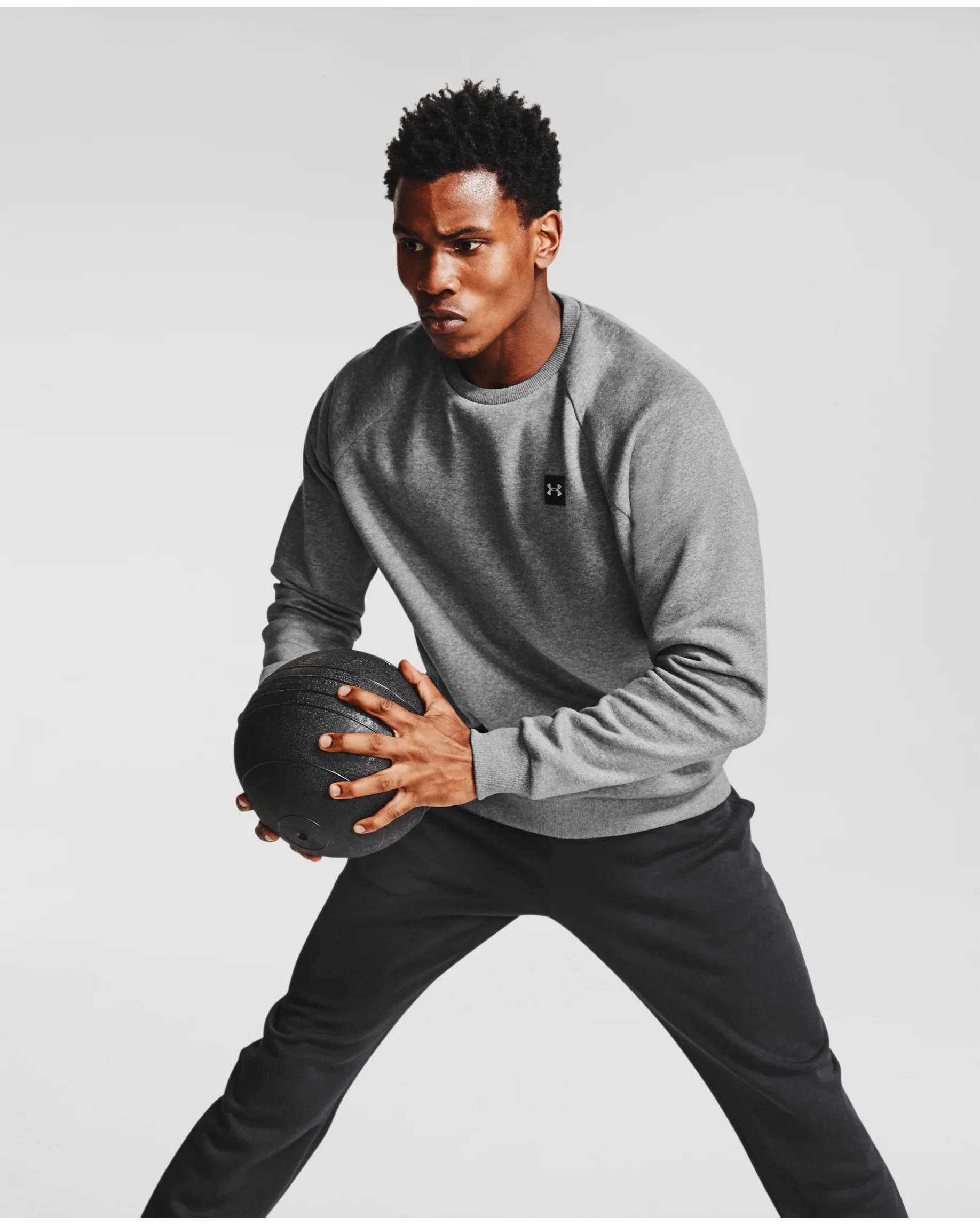 Men's UA Rival Fleece Crew - Image 3