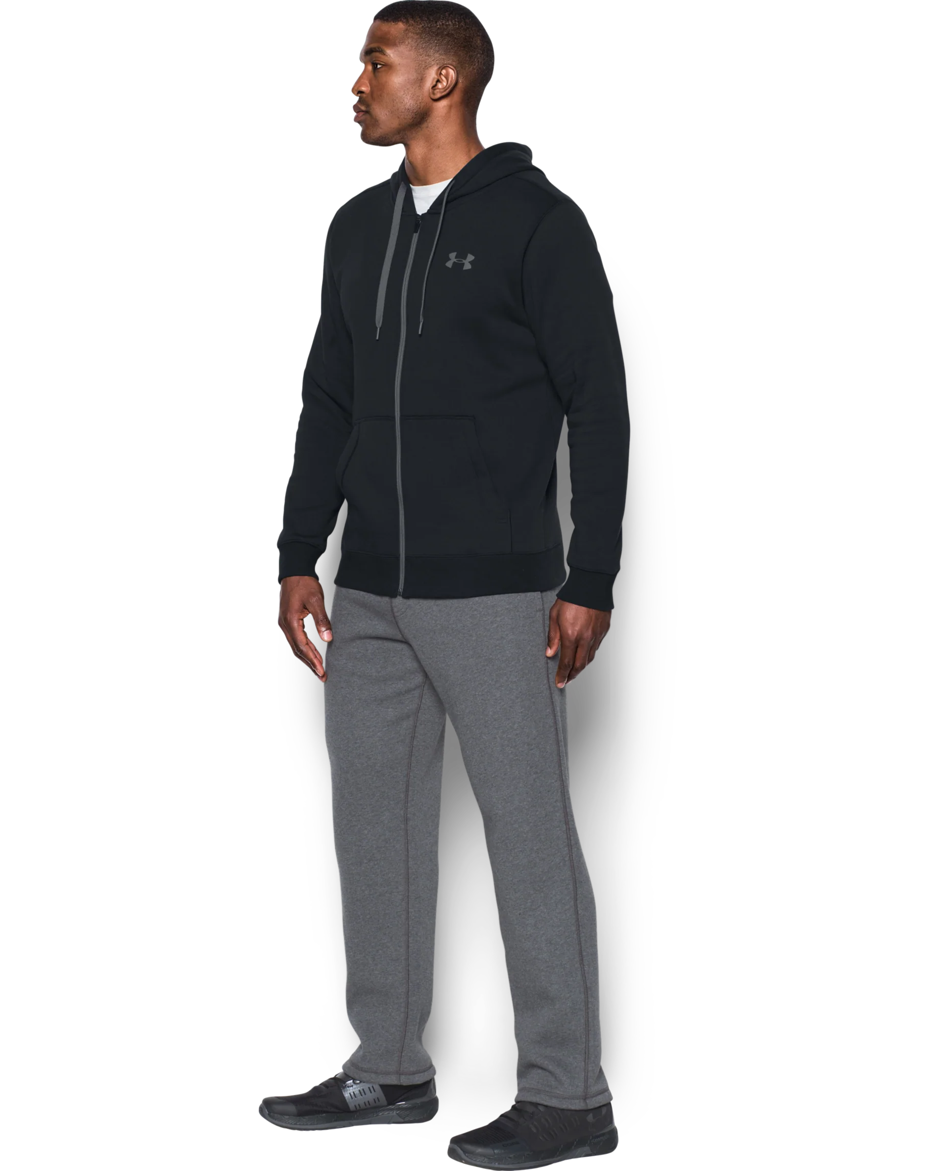 Men's UA Rival Fleece Fitted Full Zip Hoodie - Image 10
