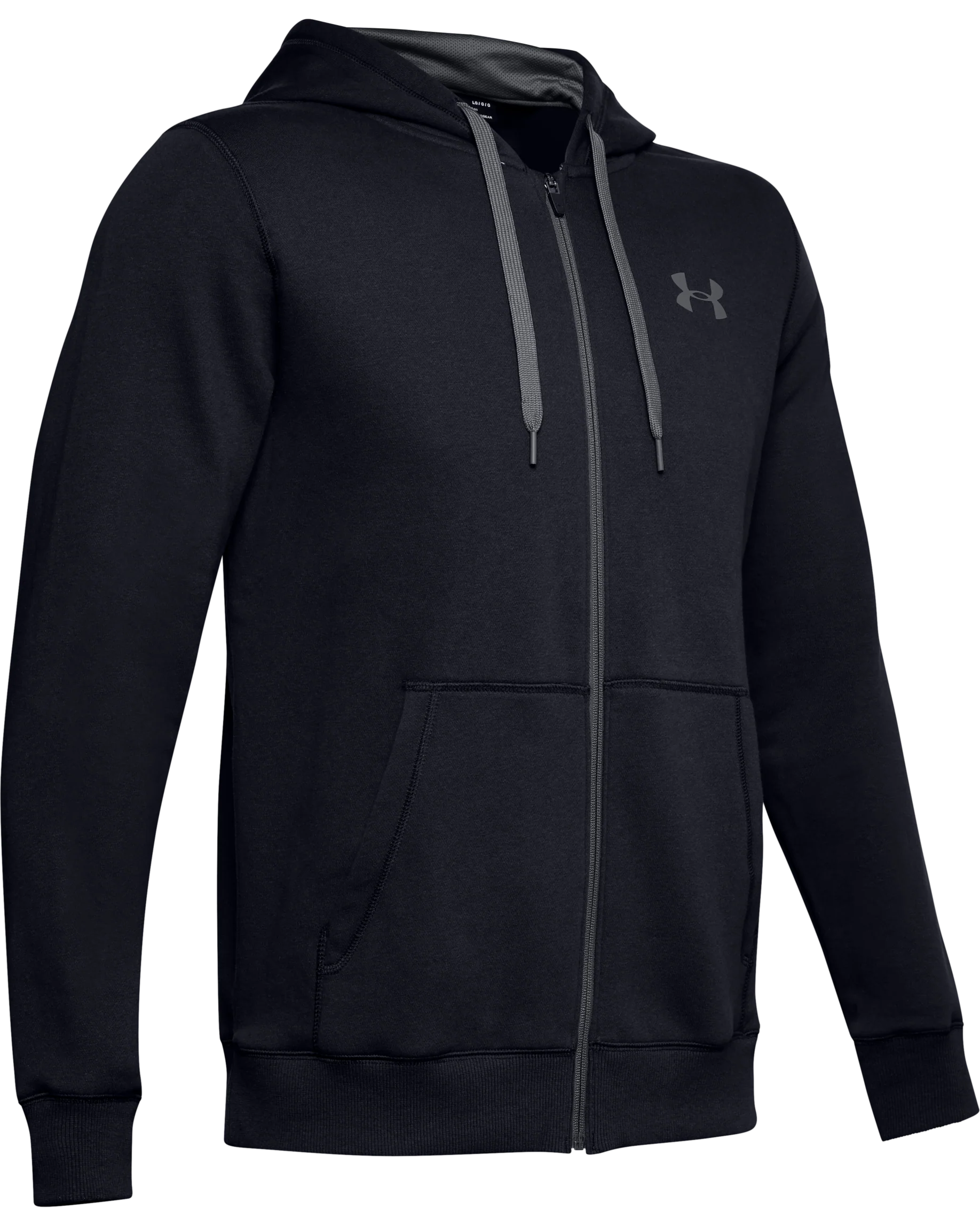 Men's UA Rival Fleece Fitted Full Zip Hoodie - Image 4