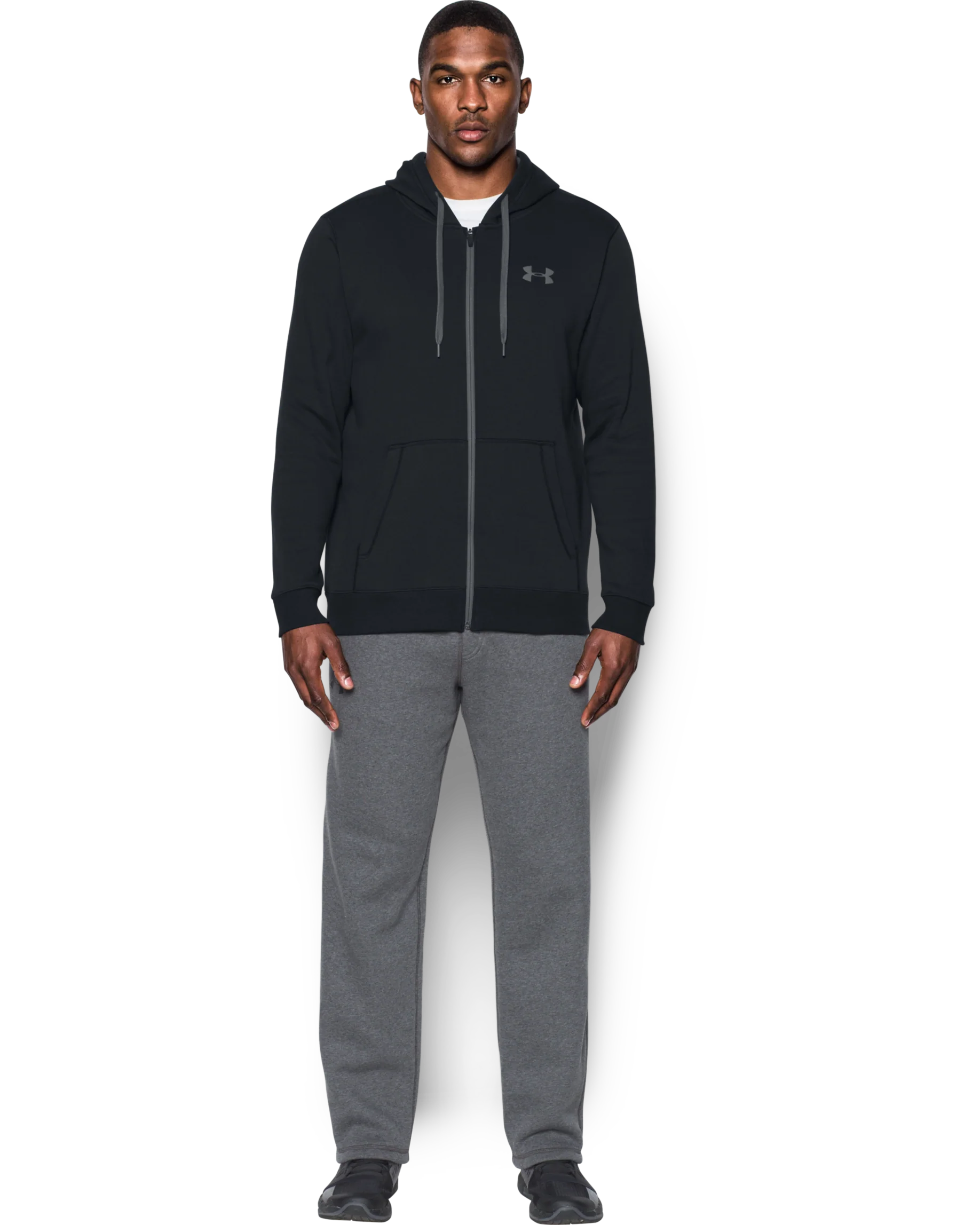 Men's UA Rival Fleece Fitted Full Zip Hoodie - Image 9