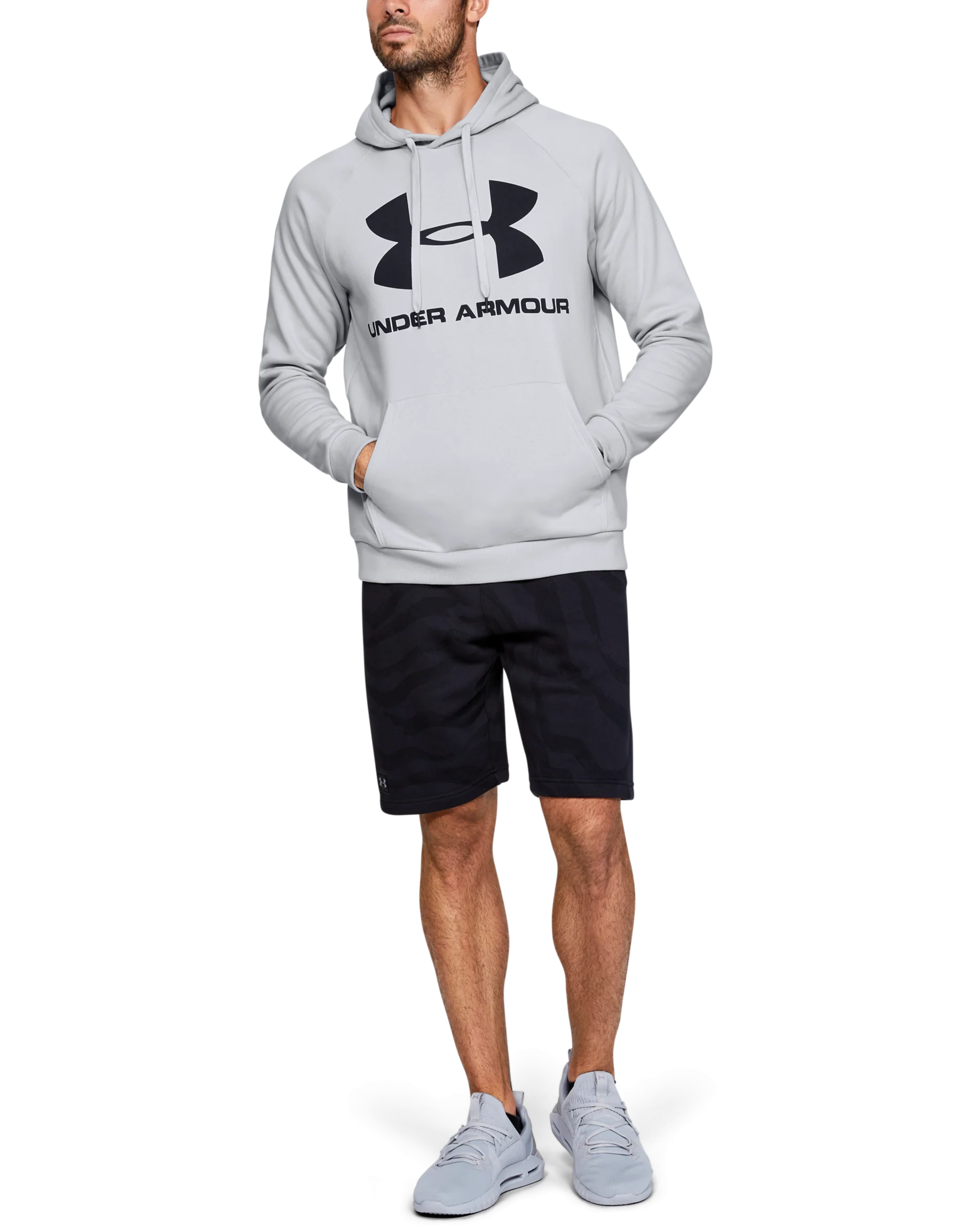 Men's UA Rival Fleece Logo Hoodie - Image 3