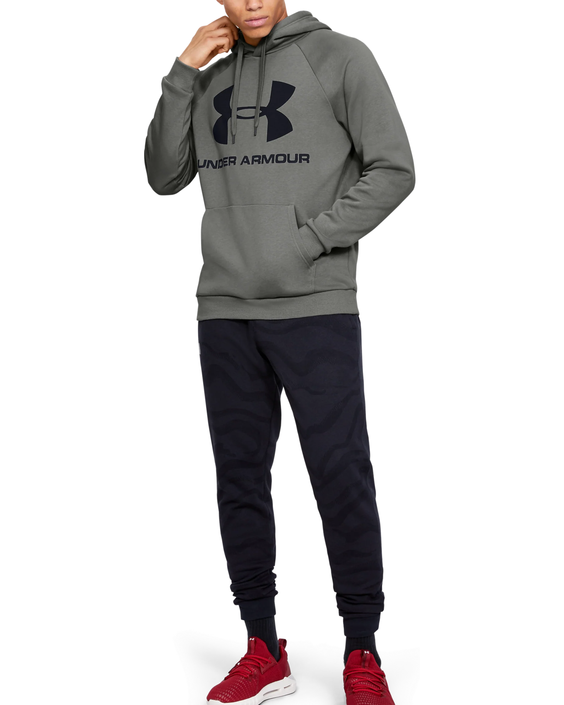 Men's UA Rival Fleece Logo Hoodie - Image 4