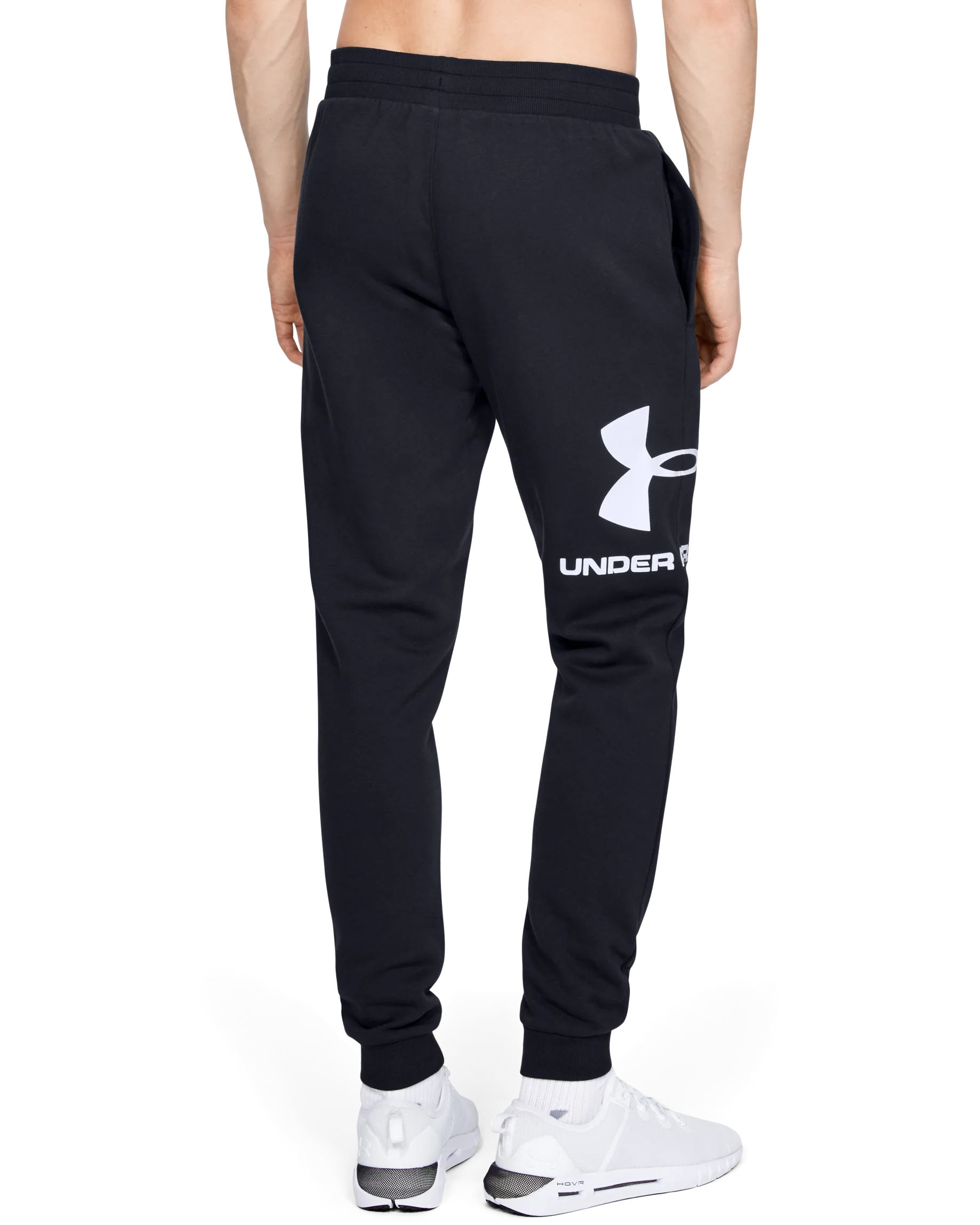 Mens' Ua Rival Fleece Logo Joggers - Image 2