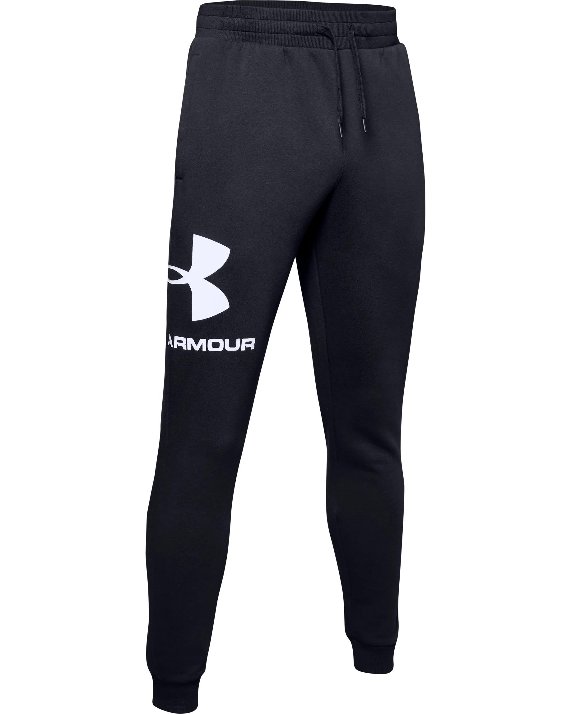 Mens' Ua Rival Fleece Logo Joggers - Image 3