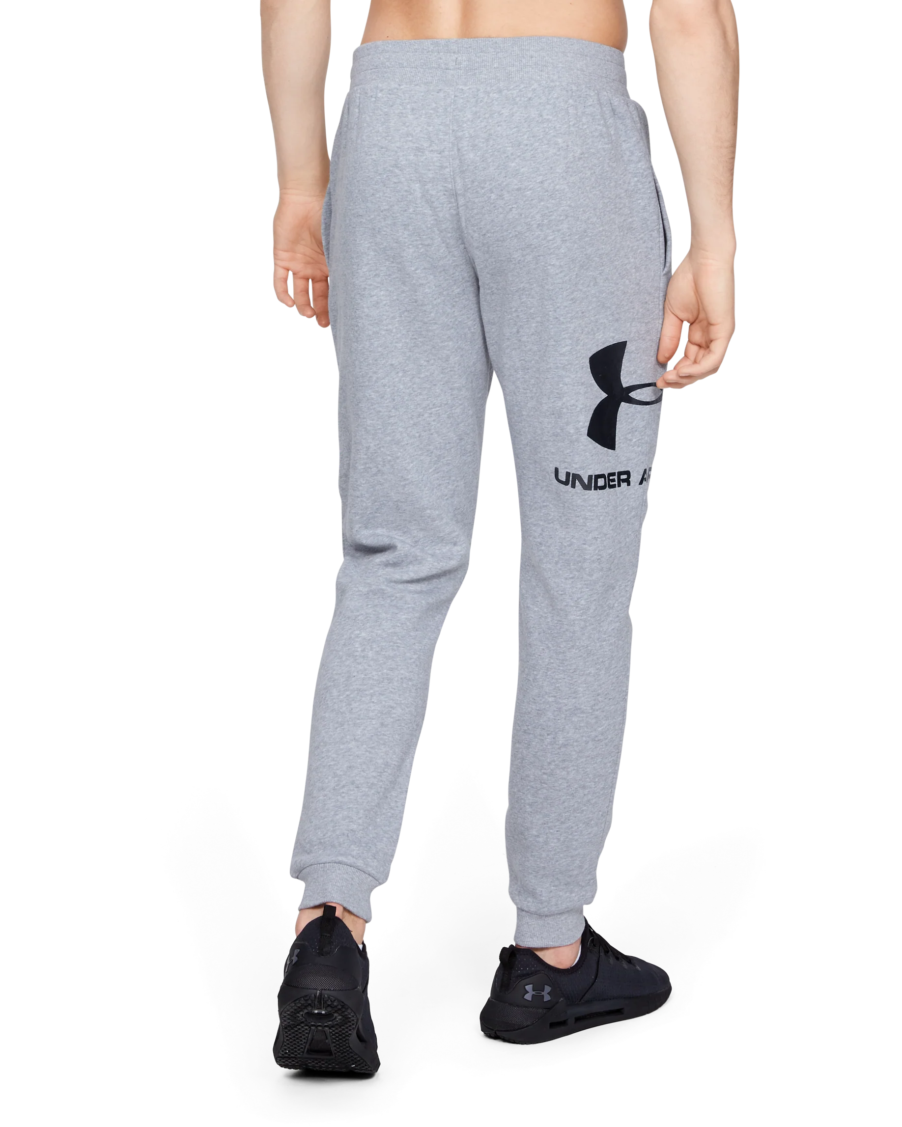 Men's UA Rival Fleece Logo Joggers - Image 2