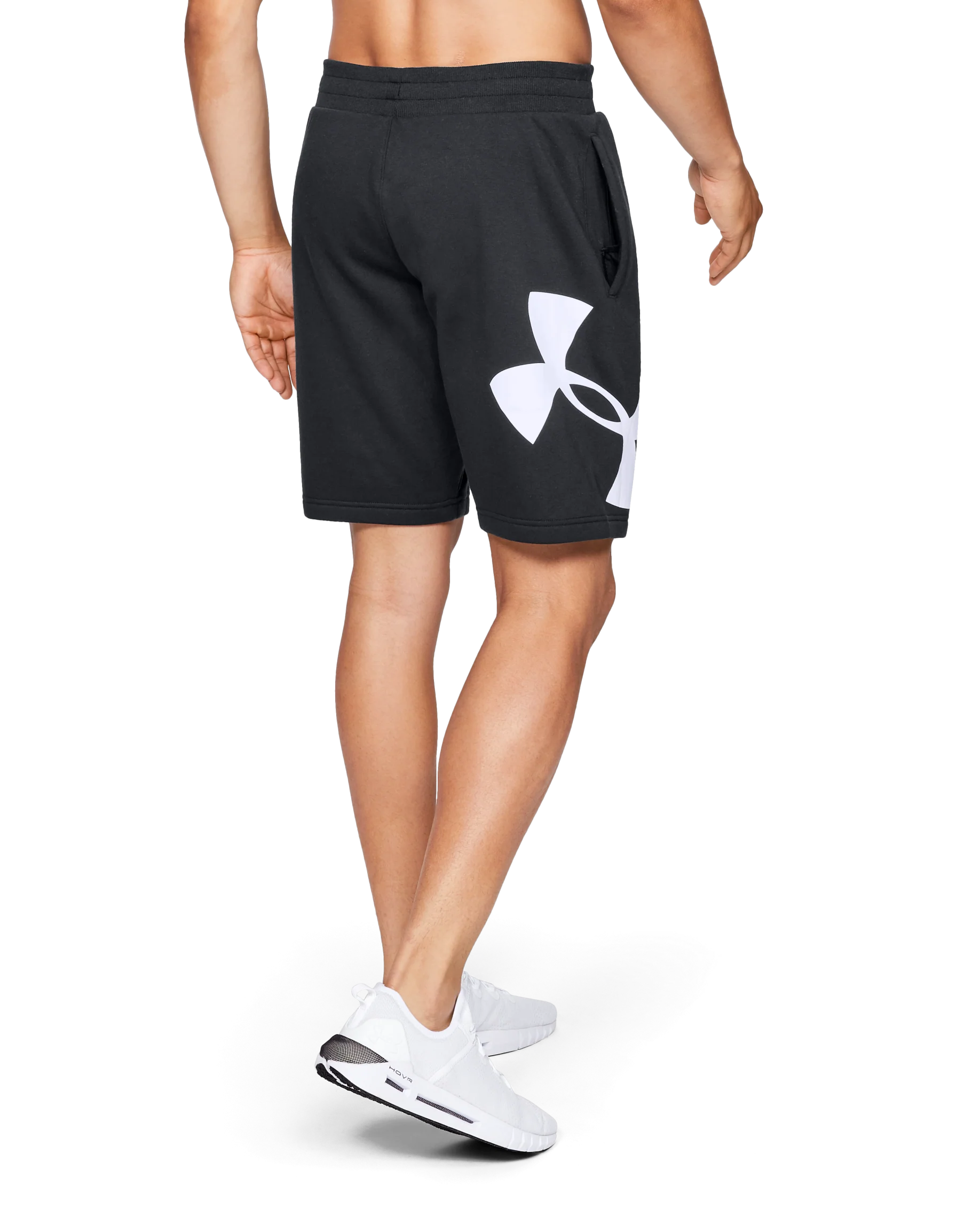 Men's UA Rival Fleece Logo Shorts - Image 2