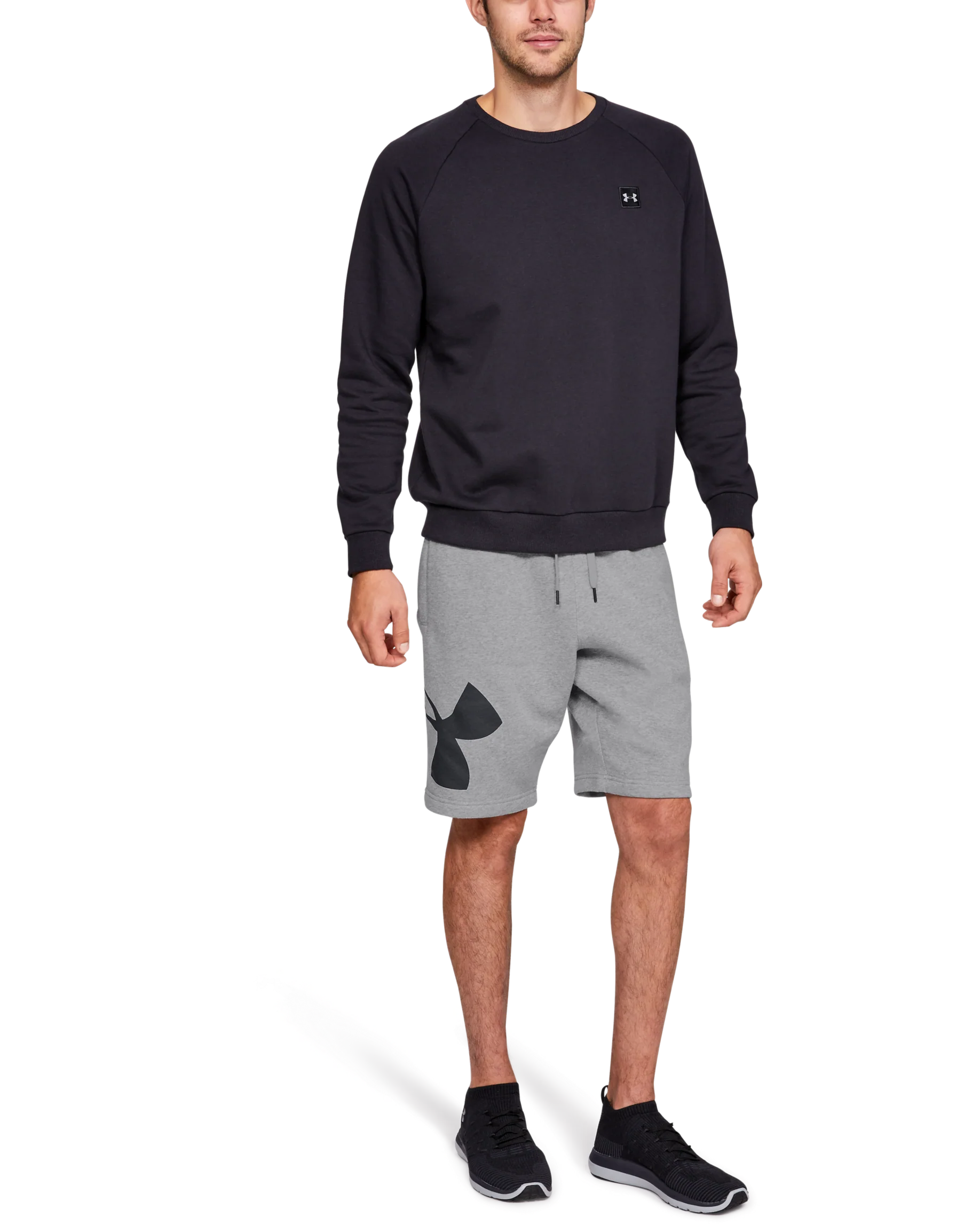 Men's UA Rival Fleece Logo Shorts - Image 3