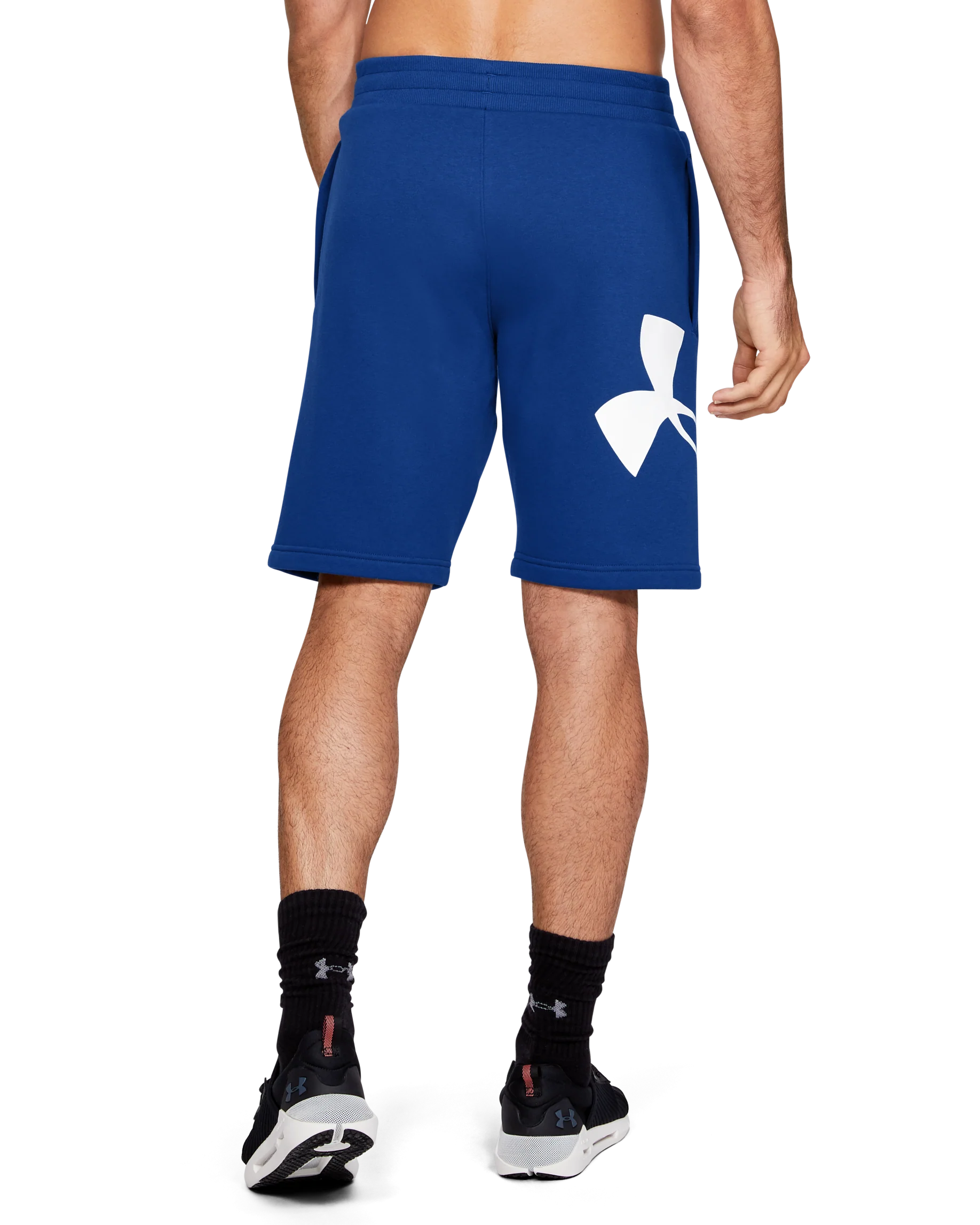 Men's UA Rival Fleece big Logo Shorts - Image 2